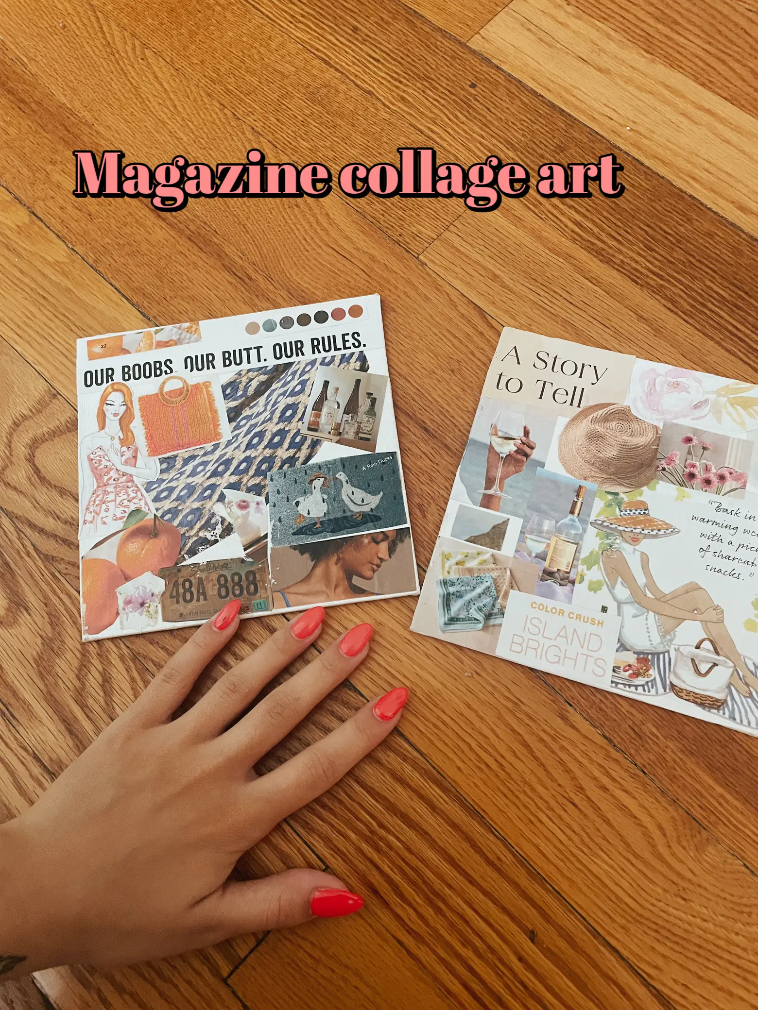 Magazine Collage (Make with Any Design!) - Mod Podge Rocks