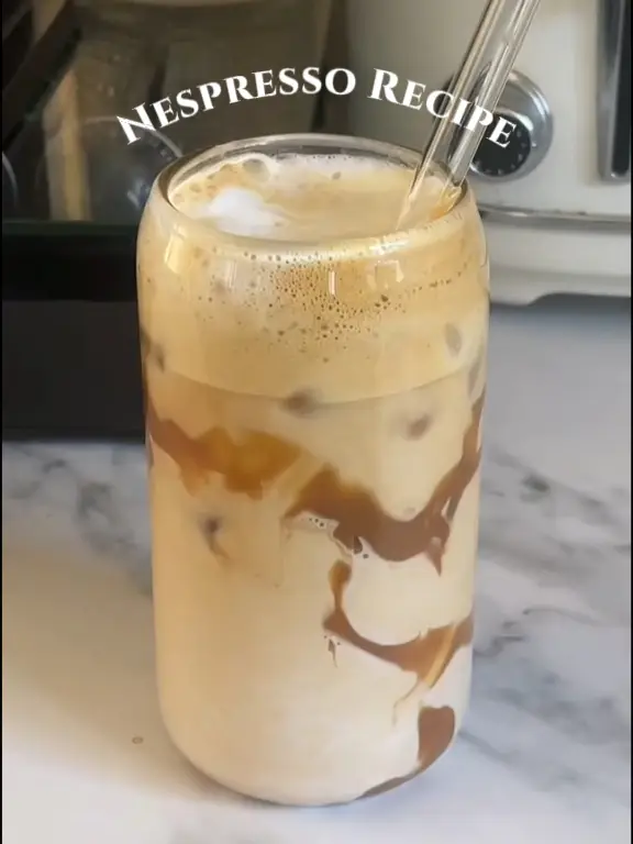 Nespresso Caramel Iced Coffee from Waiting On Martha
