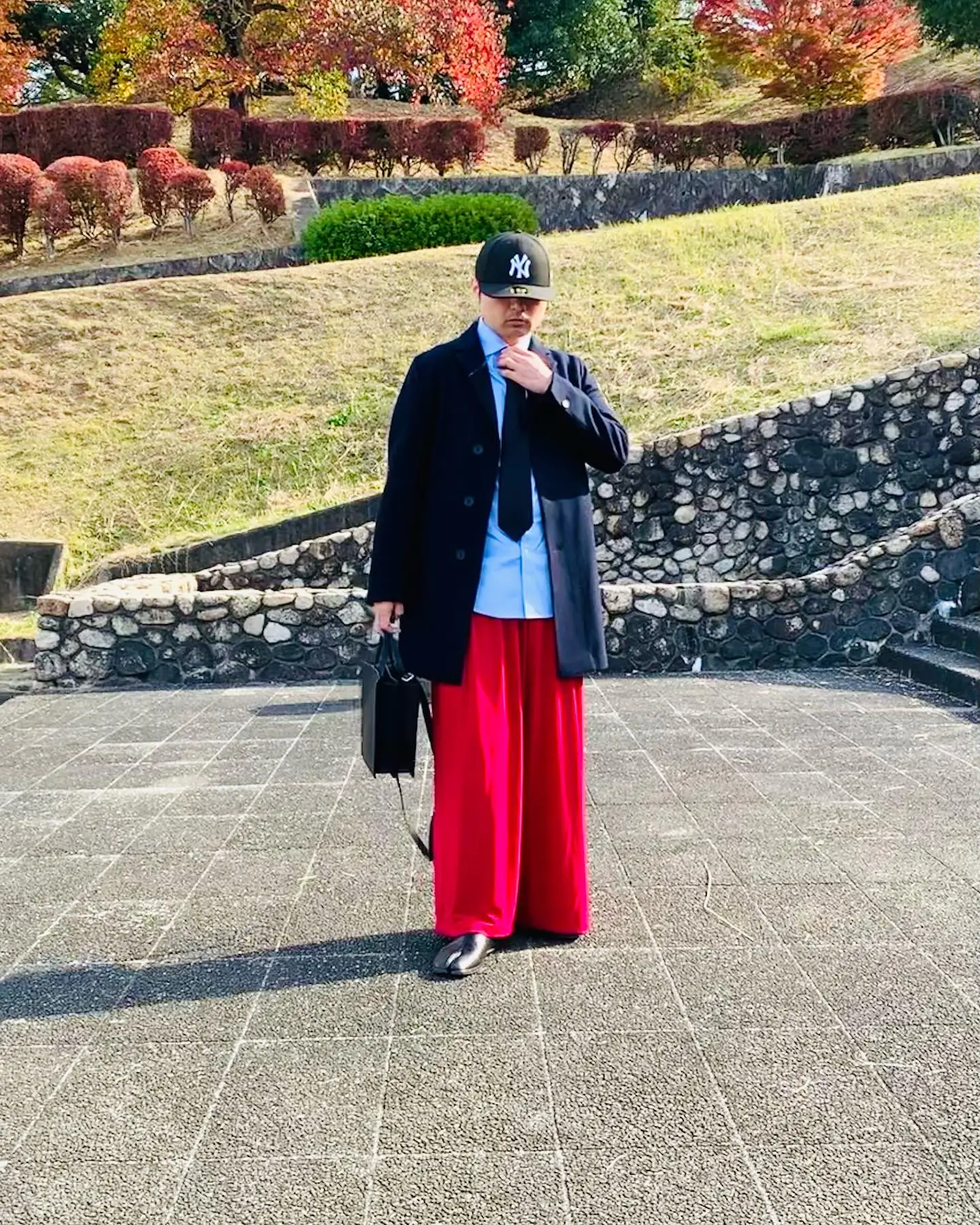 ステンカラーコート✖️ワイドパンツ | p.takeが投稿したフォトブック 