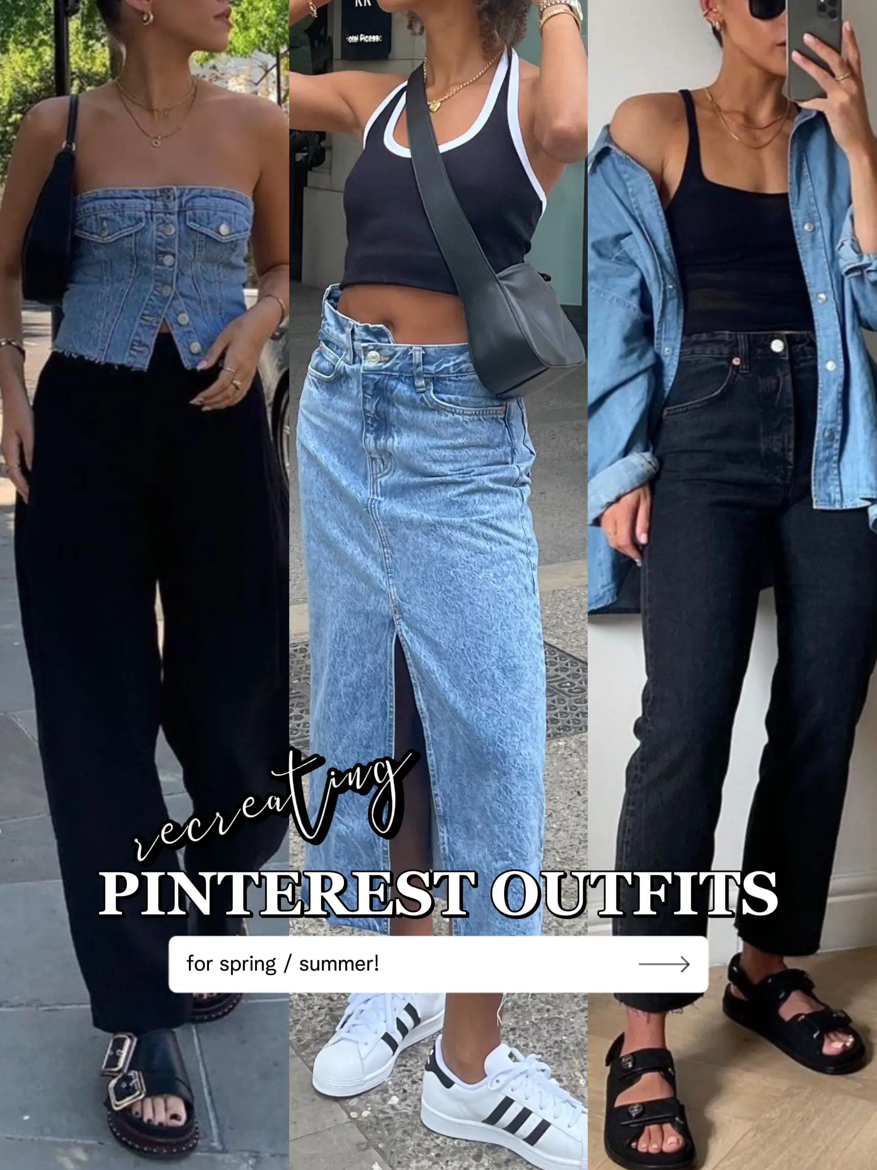 3 pinterest outfits that are easy to recreate ☀️