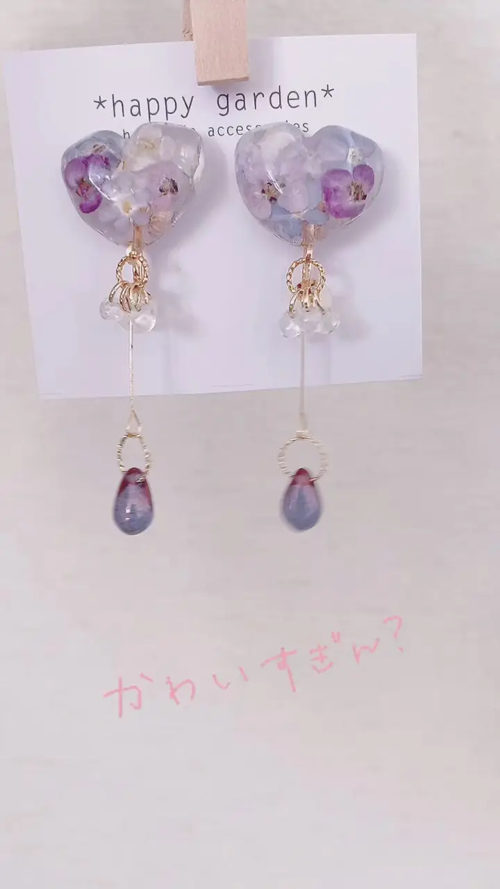 ♡新作♡桃色ピンクコットンレース フラワー ピンクフラワーゆらゆら 