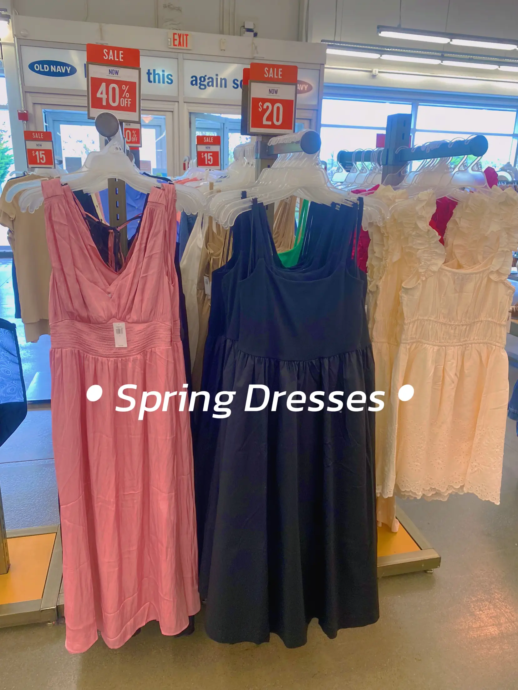 Old navy dress shop sale in store