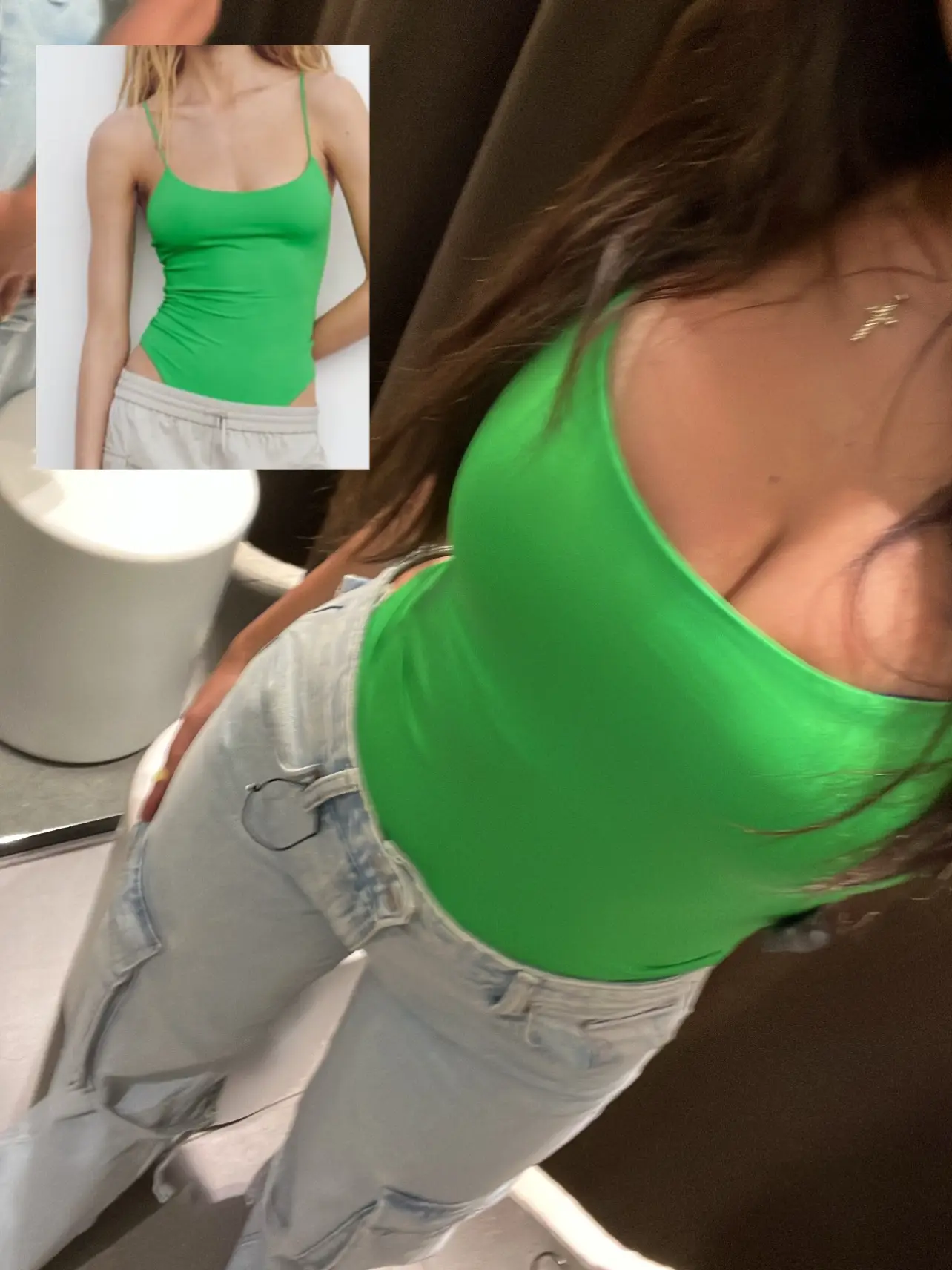Neon Green Slinky Sleeveless Bodysuit – Uniquely Sophia's