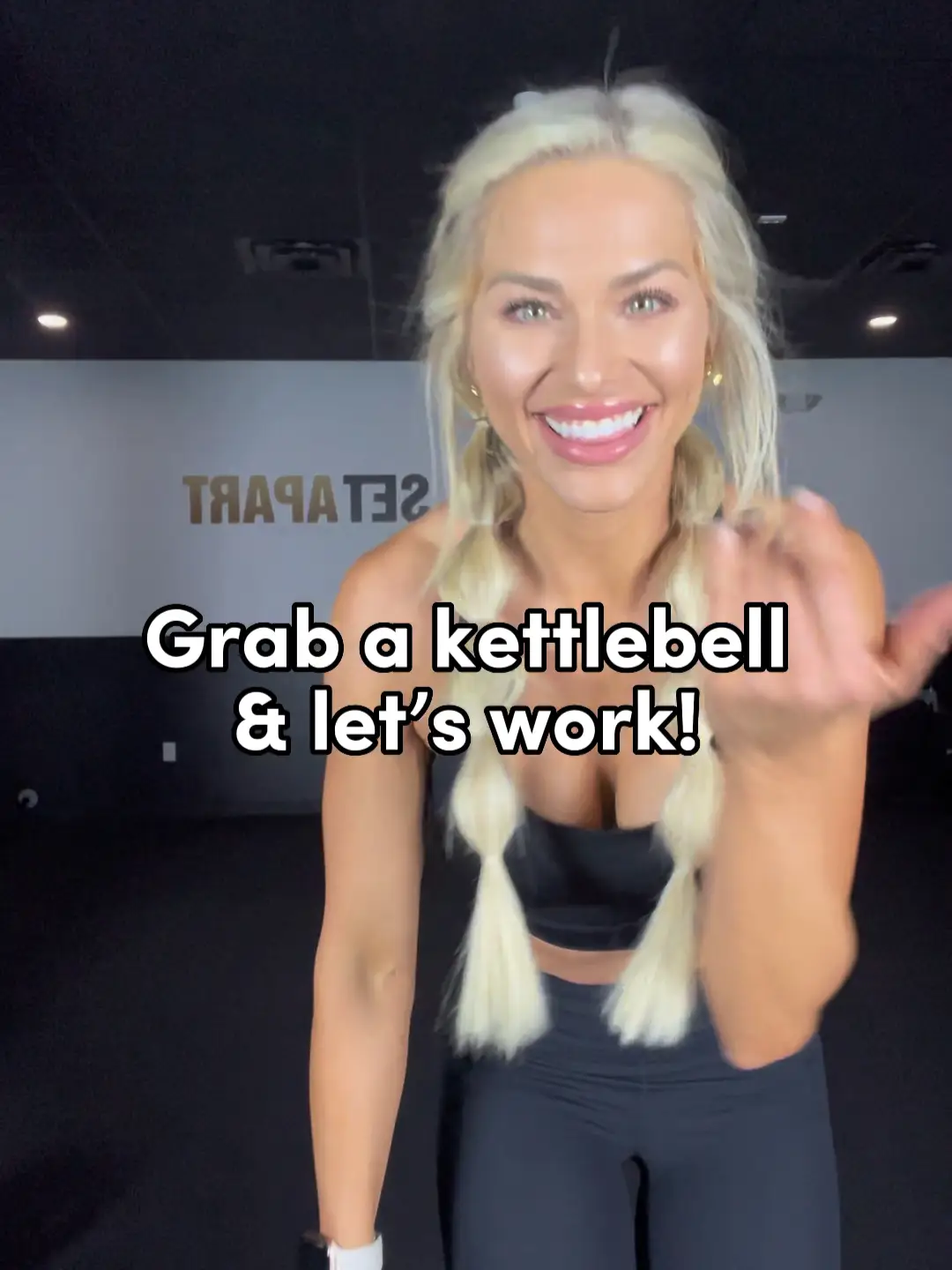 Grab a kettle bell & let’s work! ⚡️ | Video published by Ashley Wilke ...