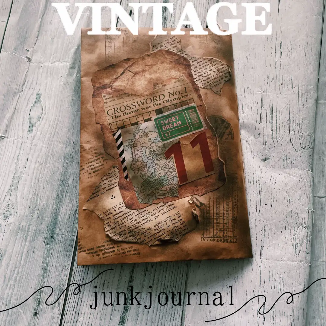 トラベラーズノートデニムラベルビンテージジャンクジャーナル