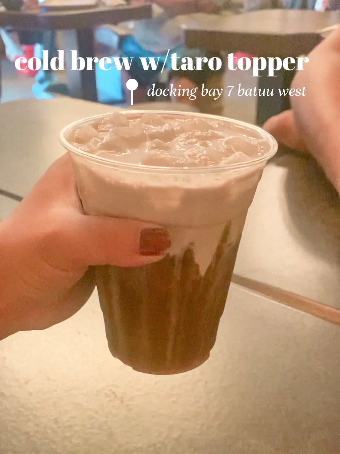 Has anyone else tried the cold brew with taro topper from Docking