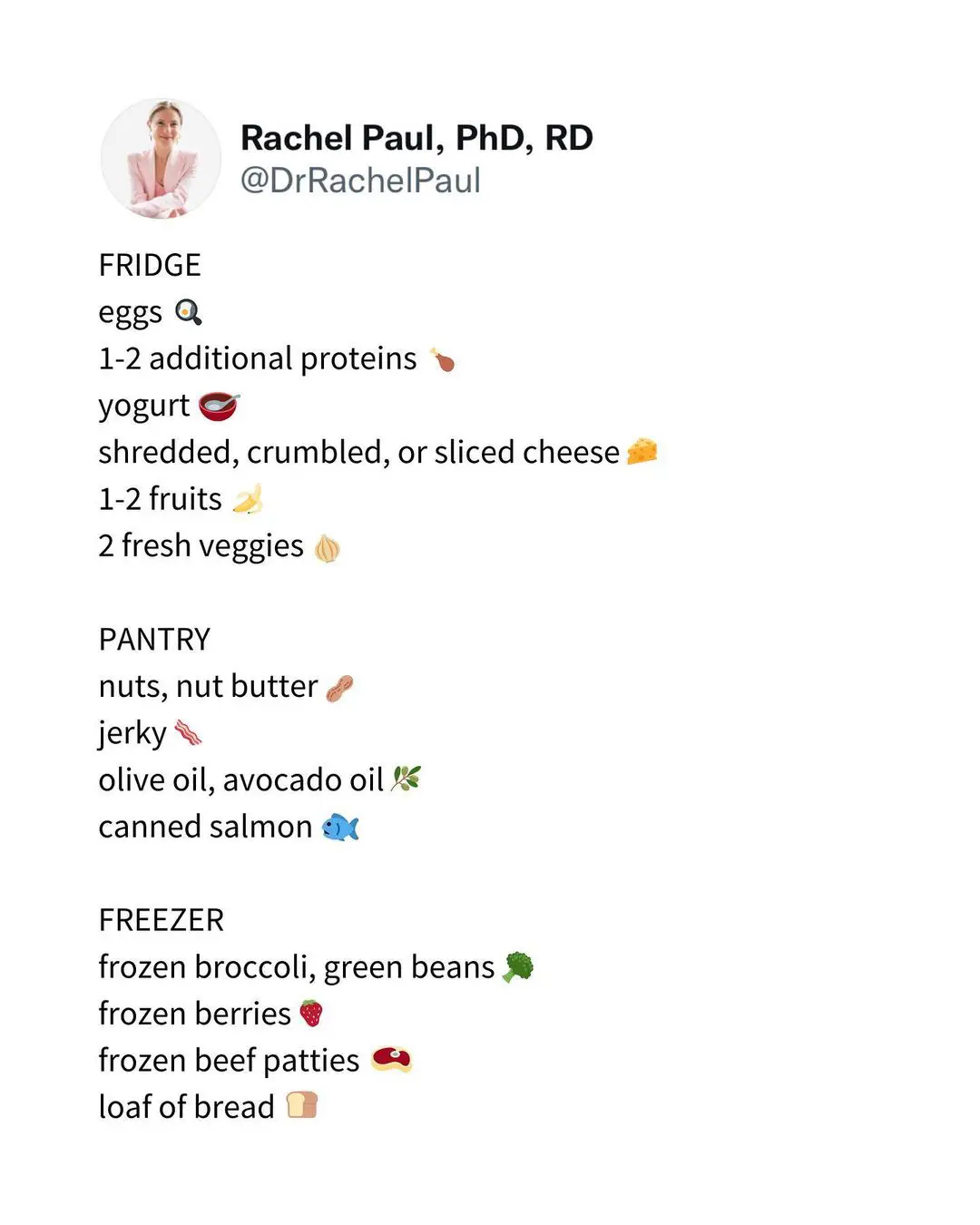 Must-Have Grocery Staples for Weight Loss 🥑🍳, Gallery posted by Dr.  Rachel Paul