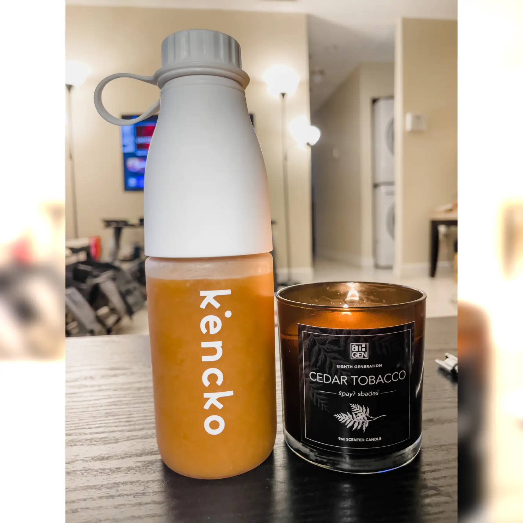 Kencko Shaker Bottle + Instant Smoothie Starter Pack - 1 Bottle, 1