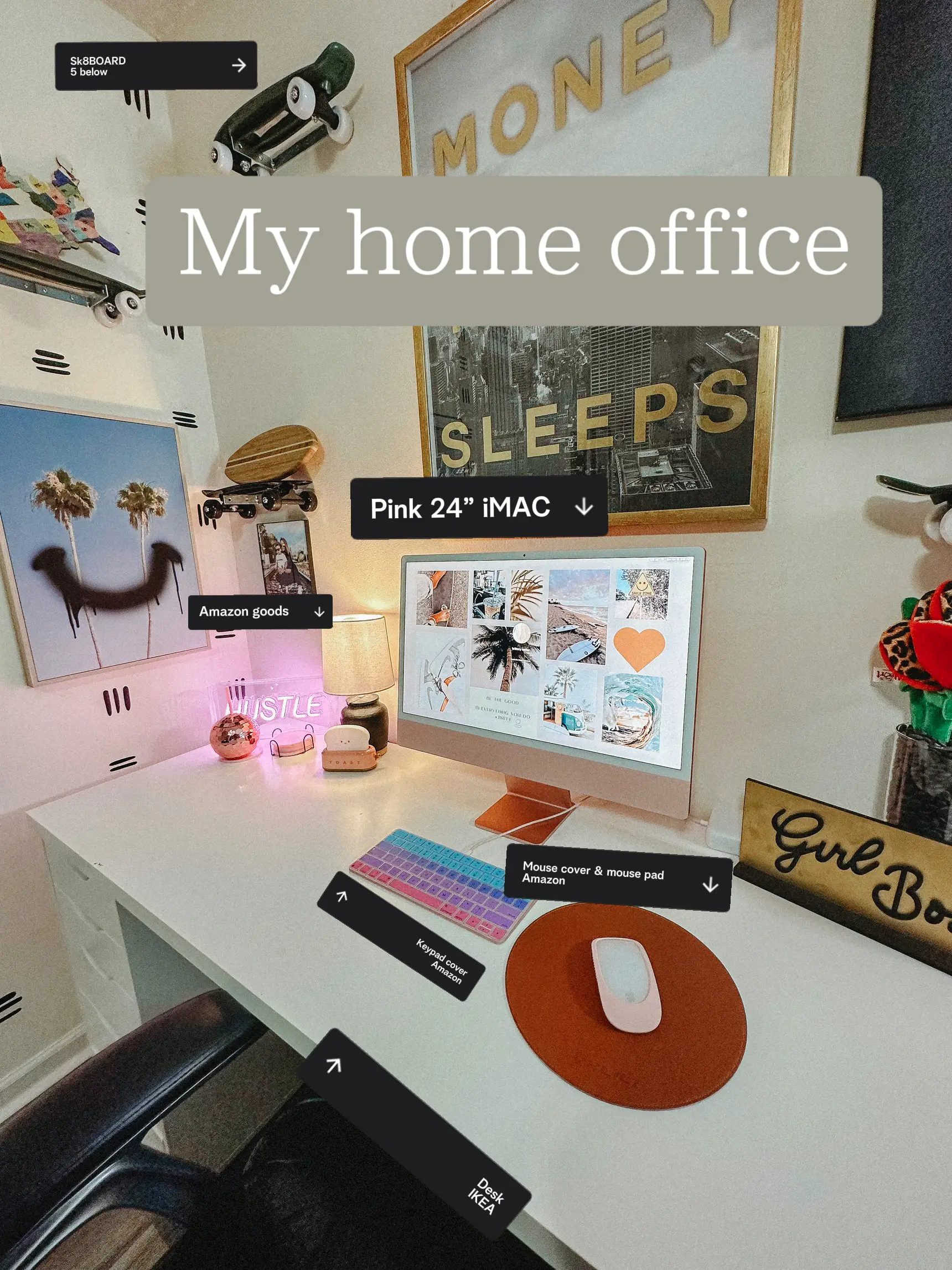 aesthetic & functional office setup, Gallery posted by kaeli mae