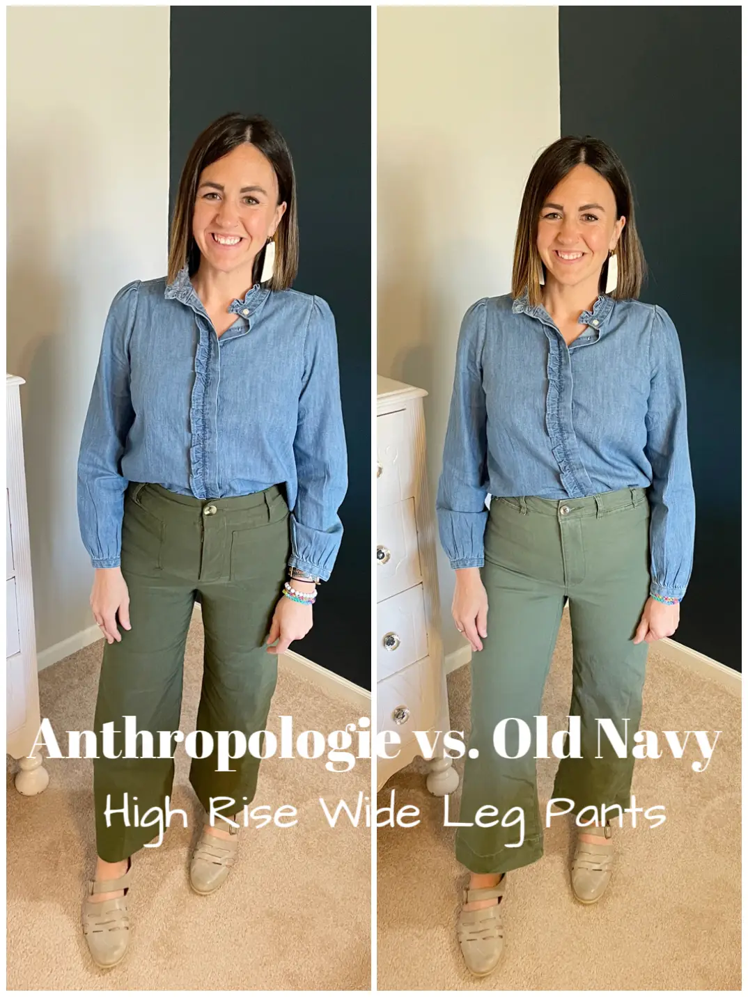 Anthropologie vs. Old Navy Wide Leg Pants