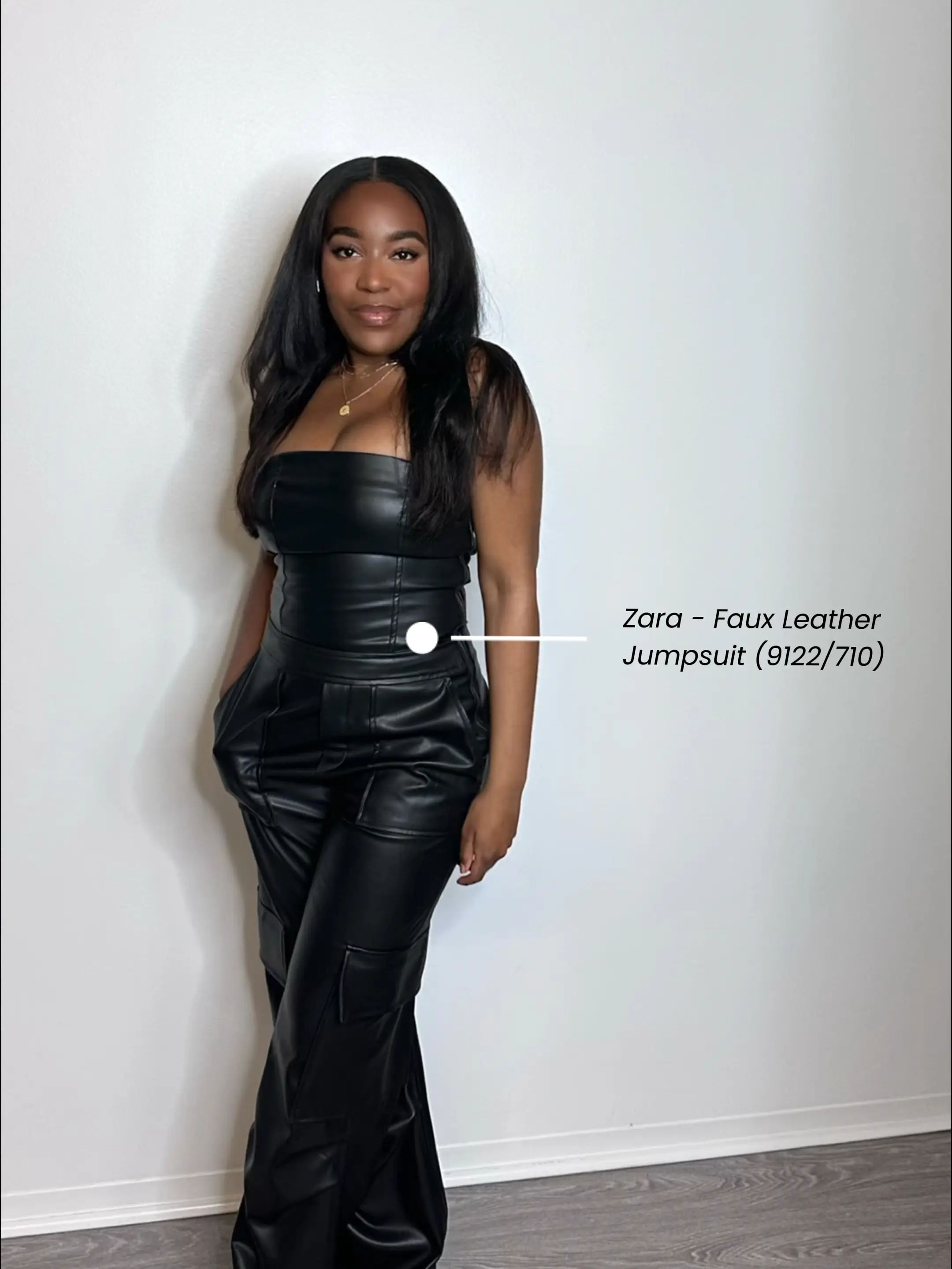 Make It Spicy Faux Leather Jumpsuit - Black, Fashion Nova, Jumpsuits