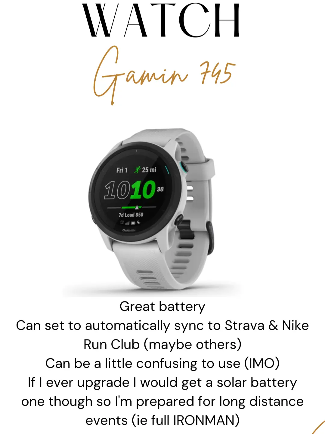 Garmin 245 nike online run club