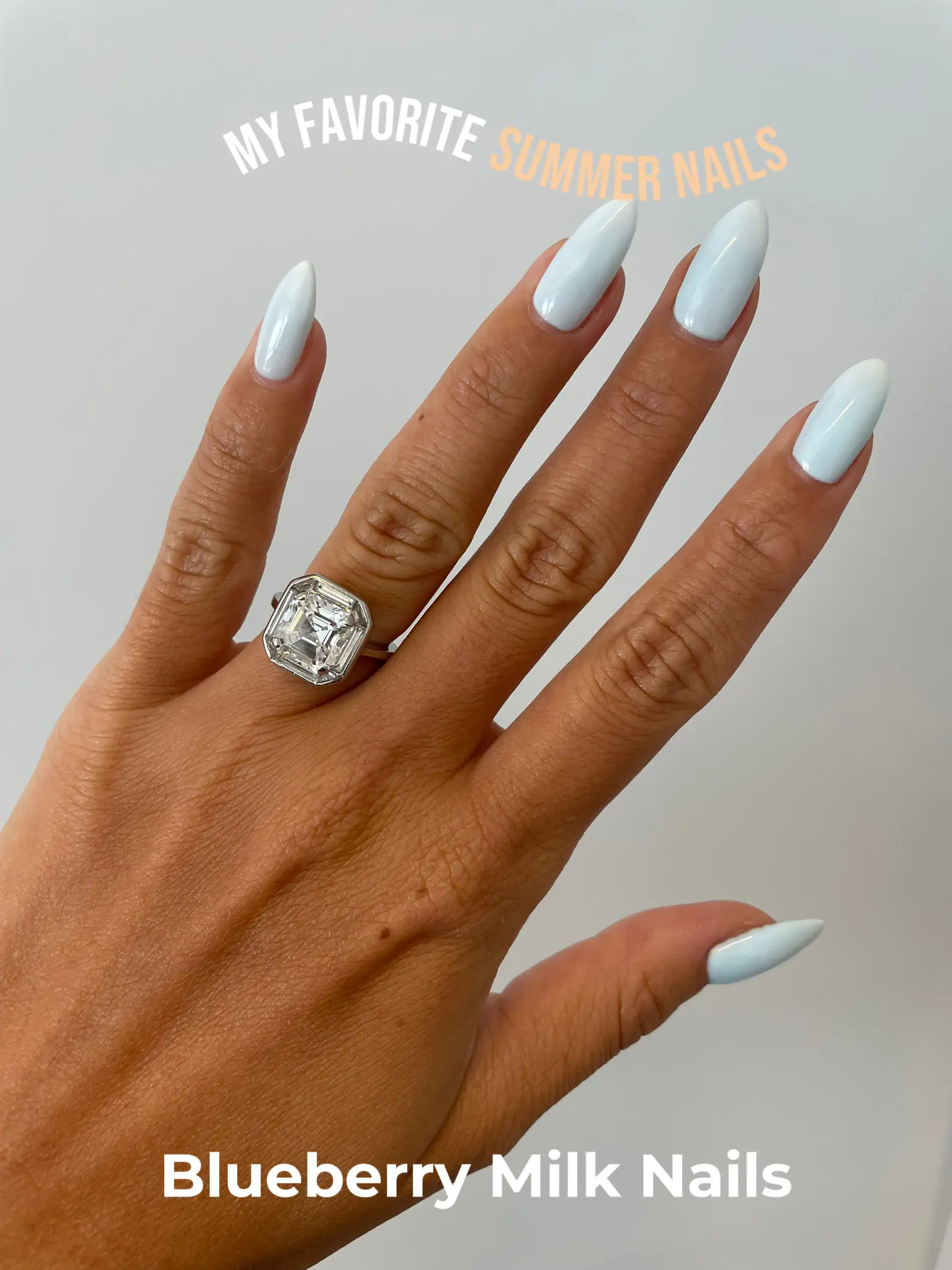59 Cutest Valentine's Day Nails To Wear Right Now : Milky White Acrylic  Nails