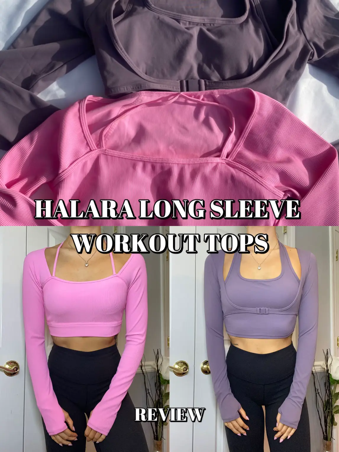 Halara Cloudful™ Fabric Long Sleeve Thumb Hole Cropped Yoga Sports