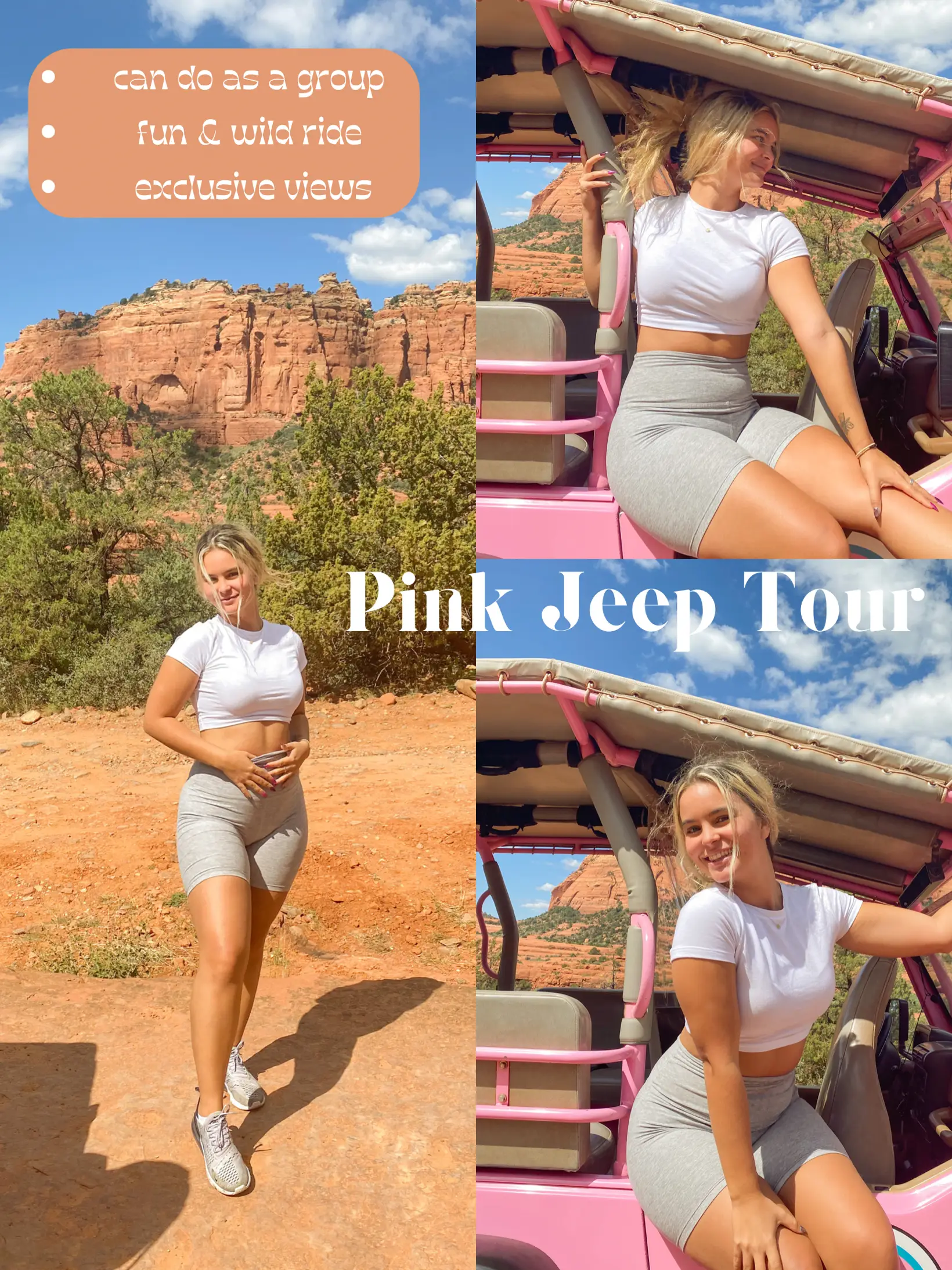 See Sedona's Red Rocks and the Great Smoky Mountains while on your Your  Own PINK® Jeep® Tour