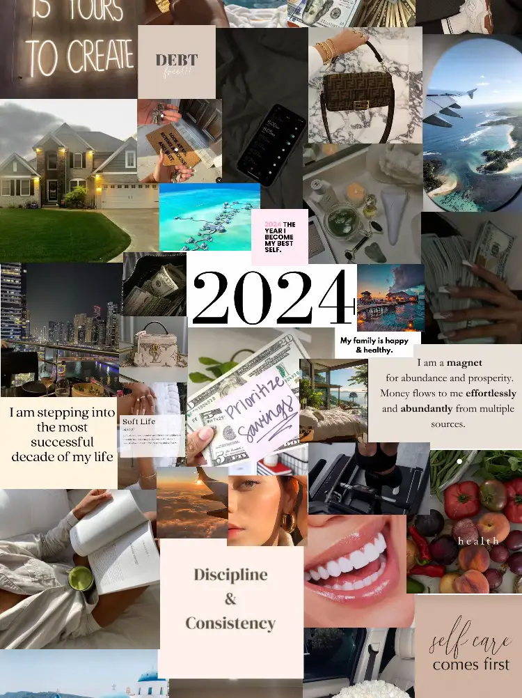 Creating Your 2024 Vision Board: Manifesting Success, Health, and Abundance