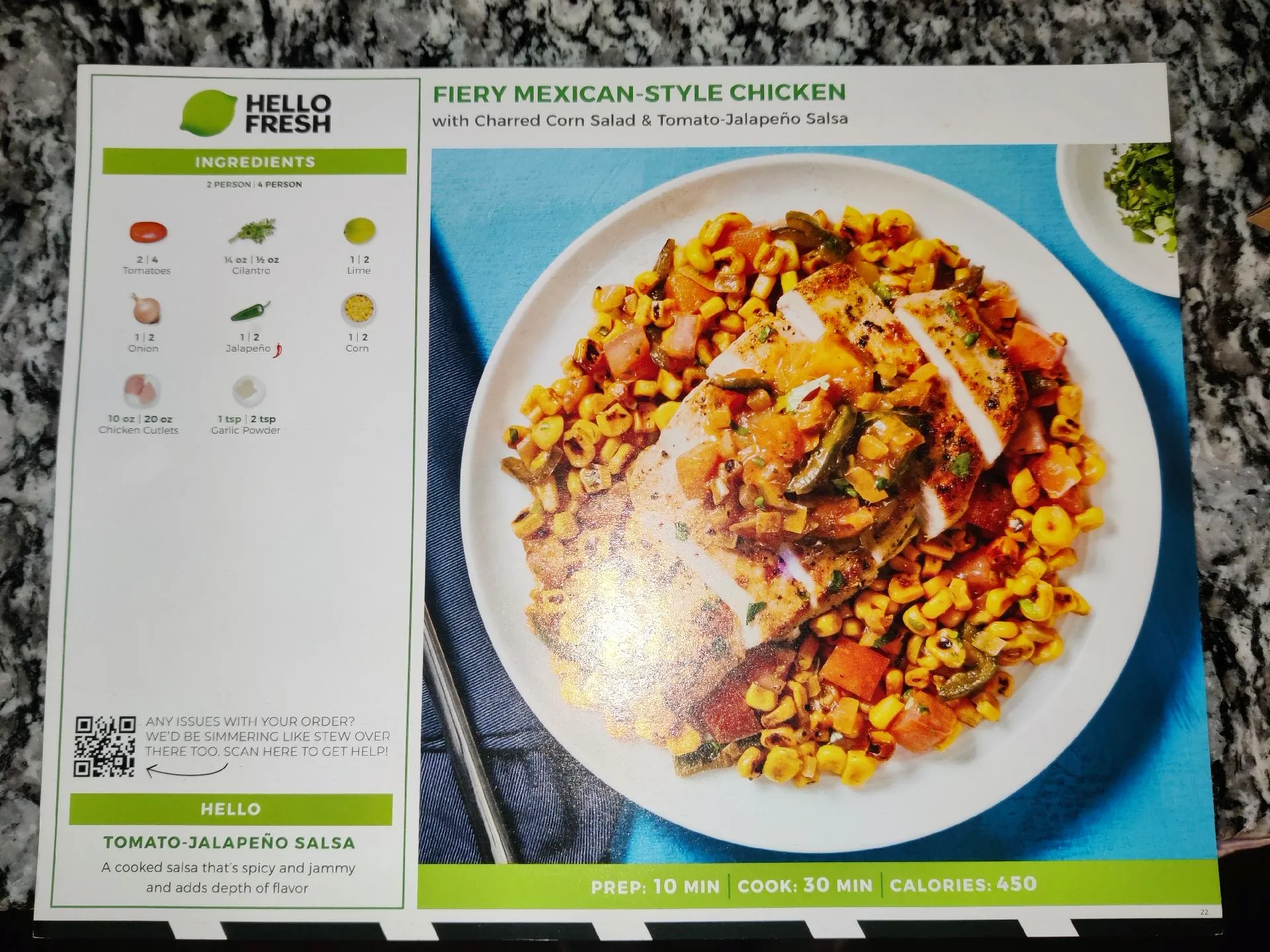 Review HelloFresh Fiery Mexican Style Chicken Gallery posted by One