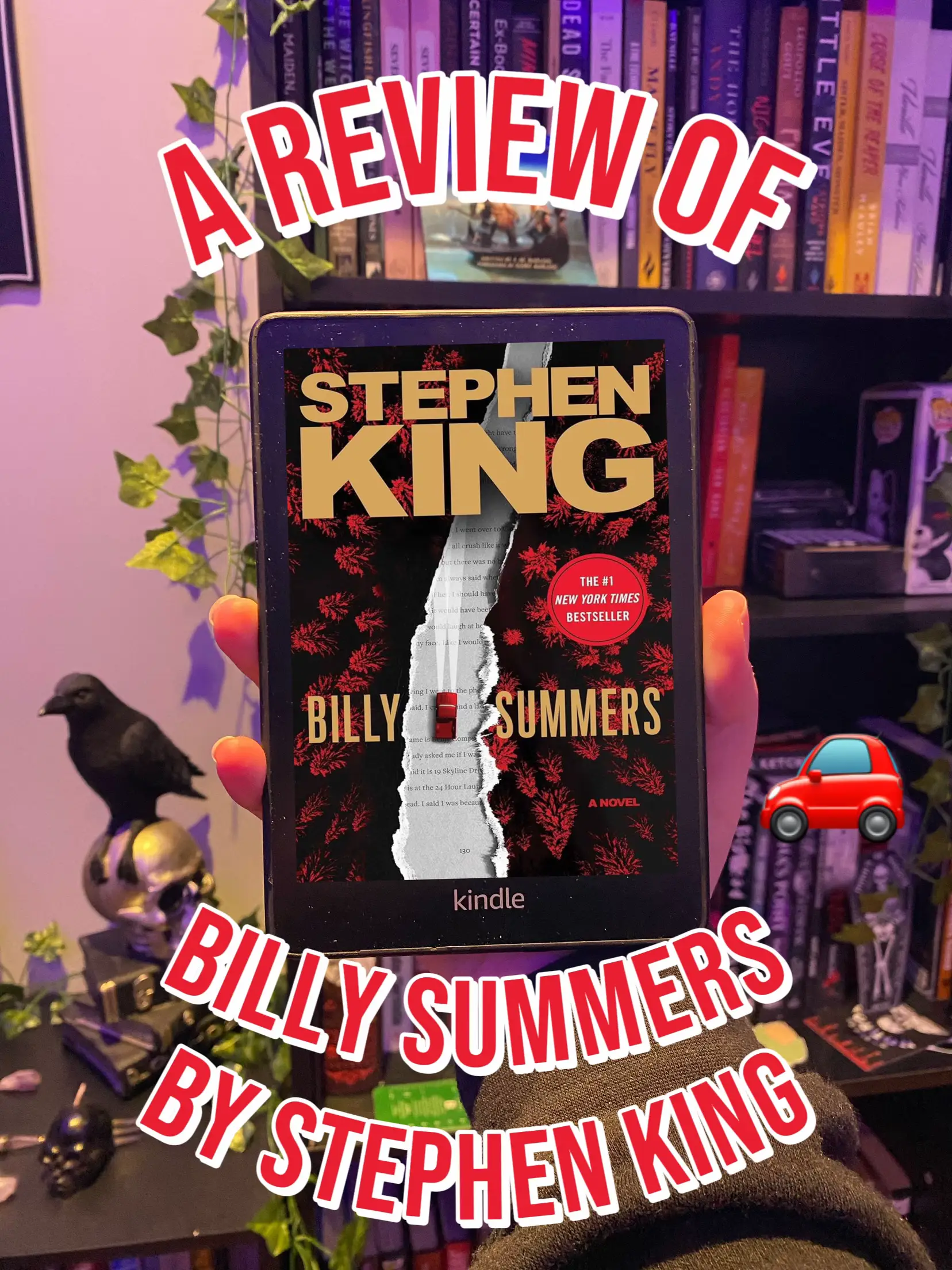 Billy Summers by Stephen King (Scribner: S. & S.) shines at No. 1