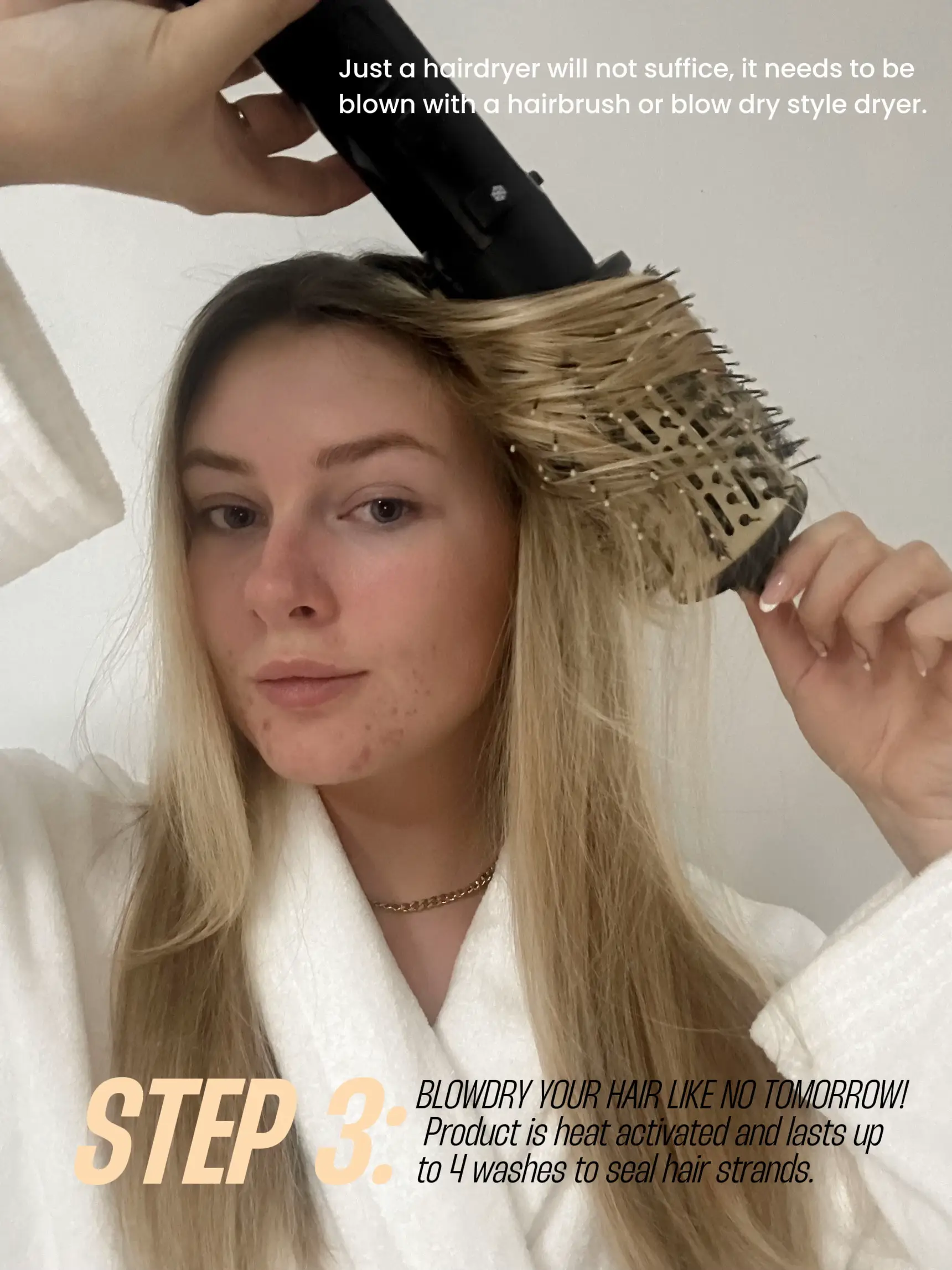 Everyday 🌸BOMBSHELL🌸 Curls STEP 1 Prep hair with volumizing