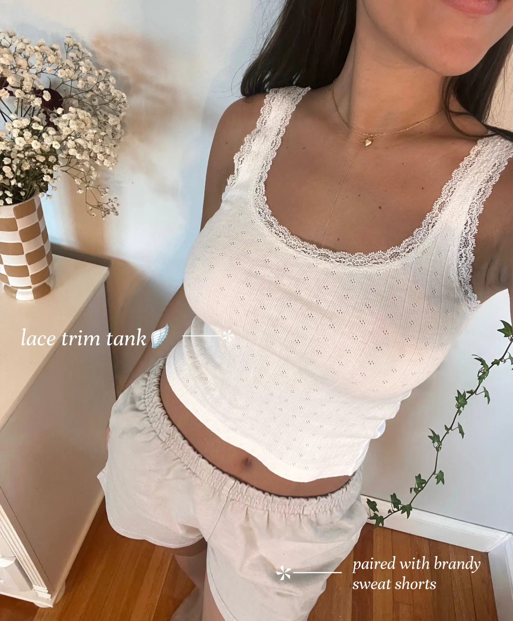 Brandy Melville Lace Top White - $23 - From emily