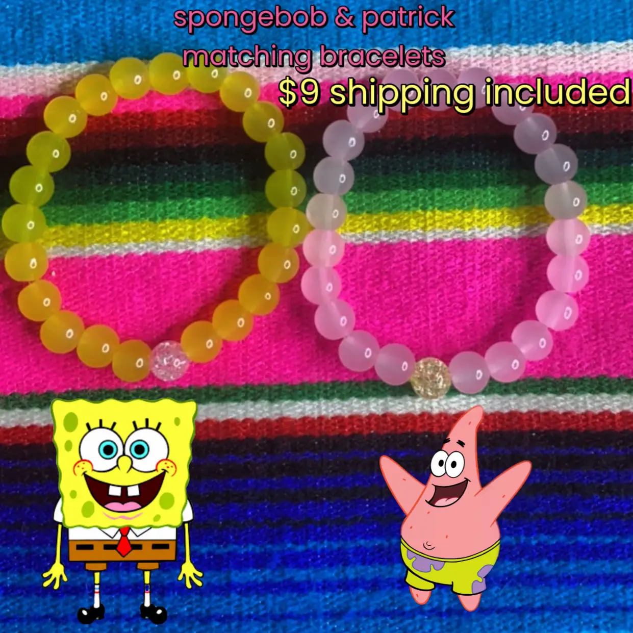 Spongebob and patrick 2025 friendship bracelets