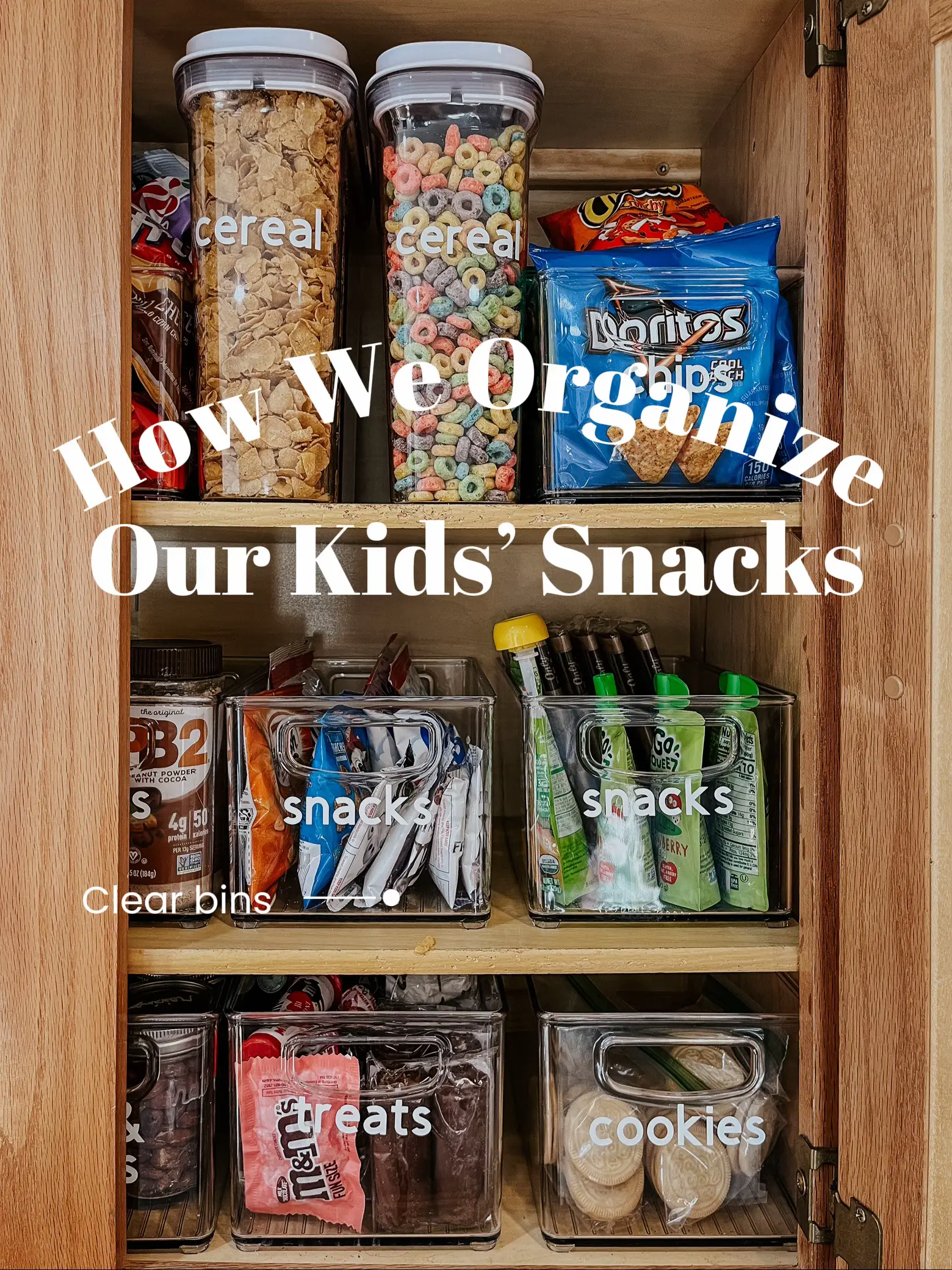 How We Organize Snacks In Our Kitchen, Gallery posted by Emily Counts