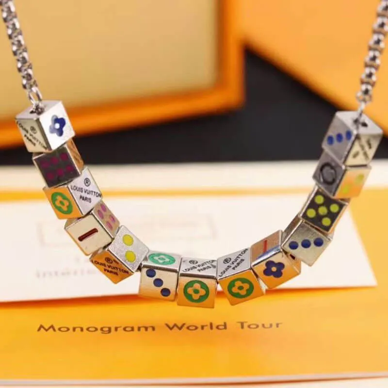 Louis Vuitton Monogram Gamble Necklace