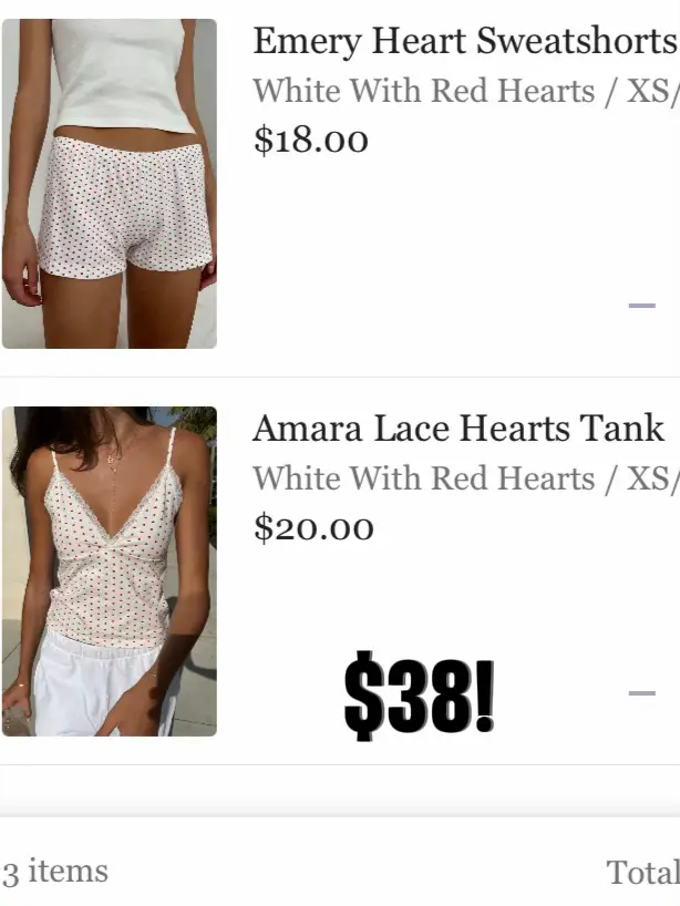 Amara Lace Heart Tank Top