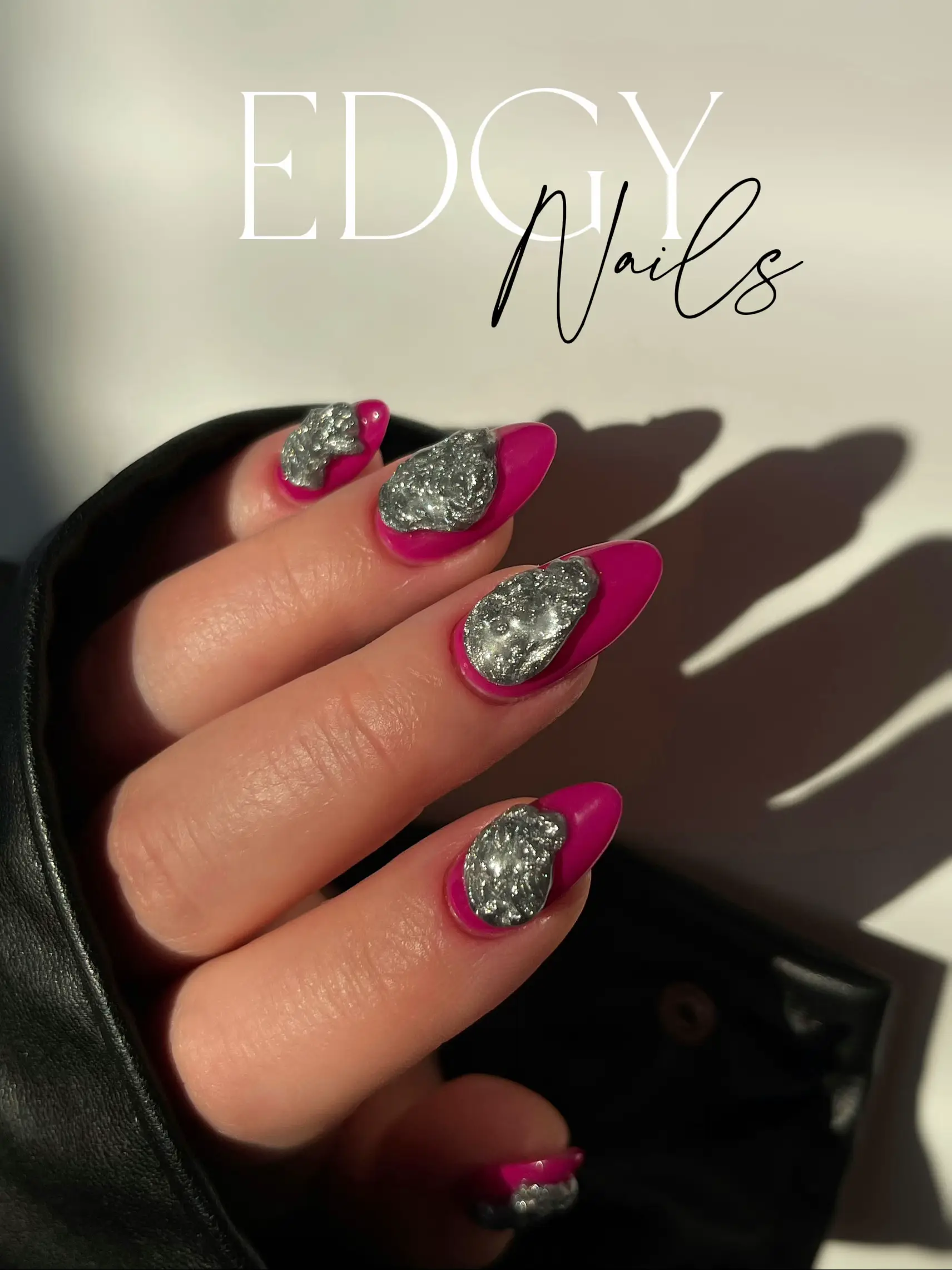 Liquid metal nails ⛓️🩶 Video published by nail_lux_bygiu Lemon8