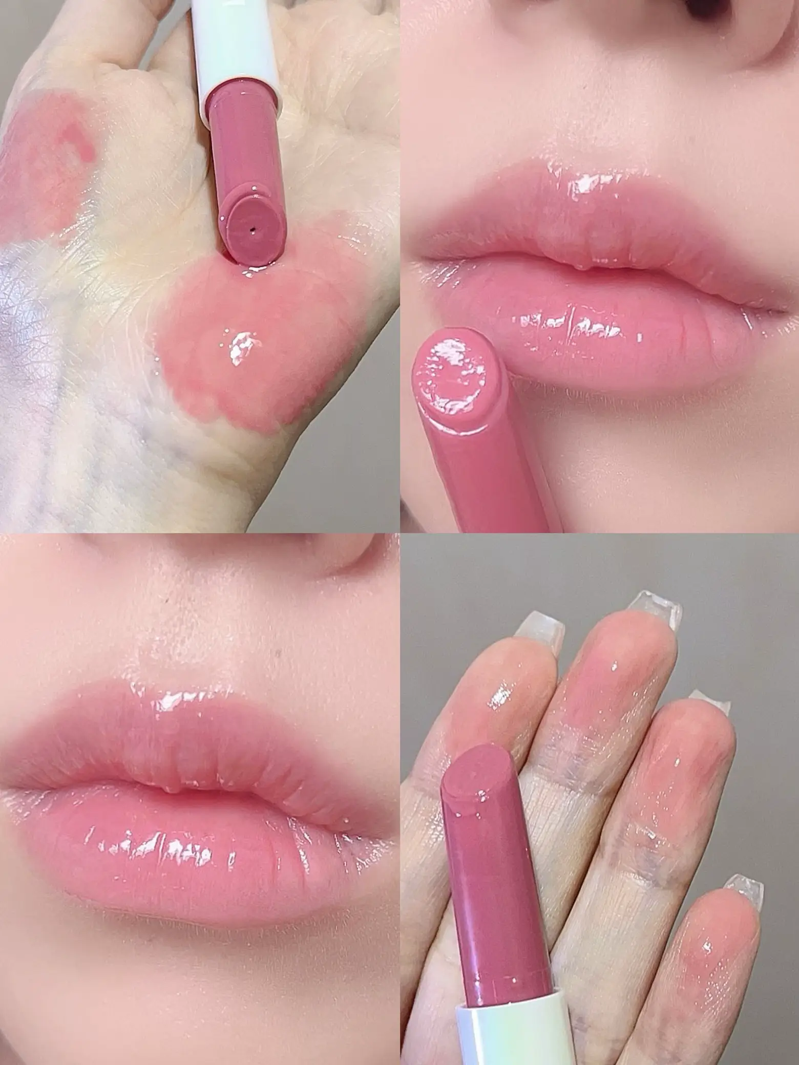 ピンク系口紅 8本セット 花の形キャップ　グロス４本 ピンク系口紅 8本セット 花の形キャップ グロス4本 【公式通販】