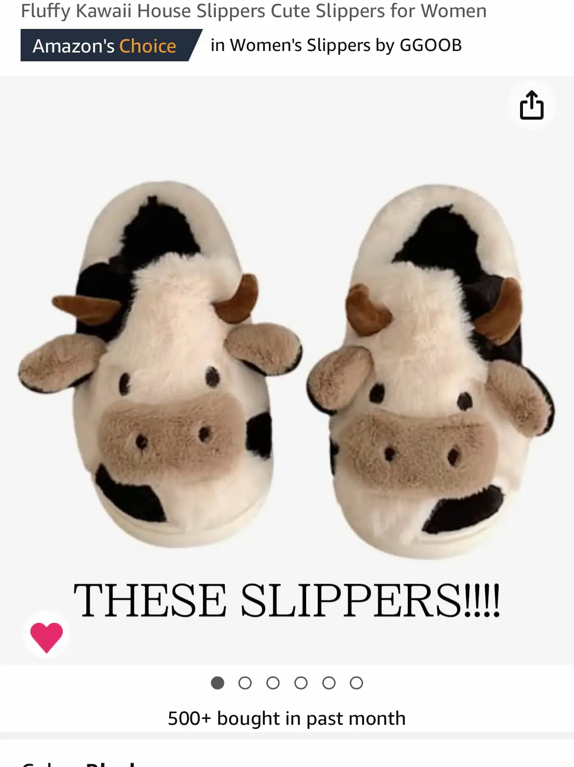  GGOOB Fuzzy Slippers Women Kawaii Slippers For