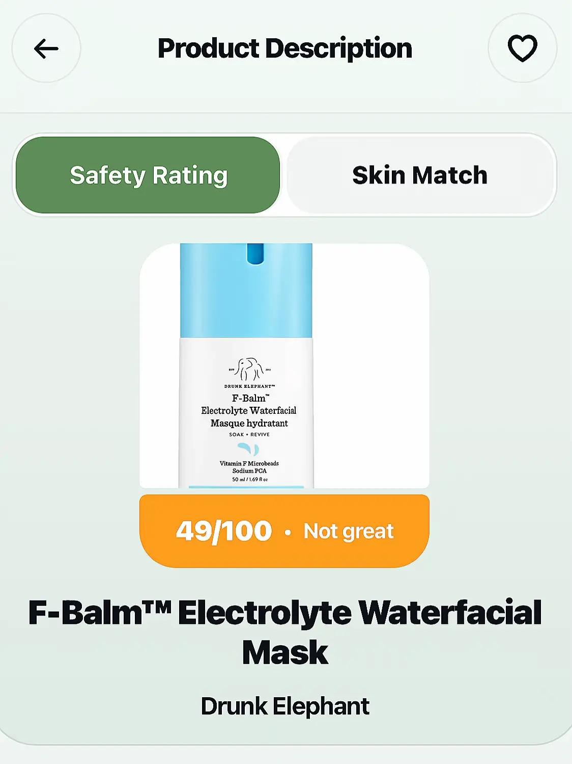 F-Balm™ Electrolyte Waterfacial Mask - Drunk Elephant