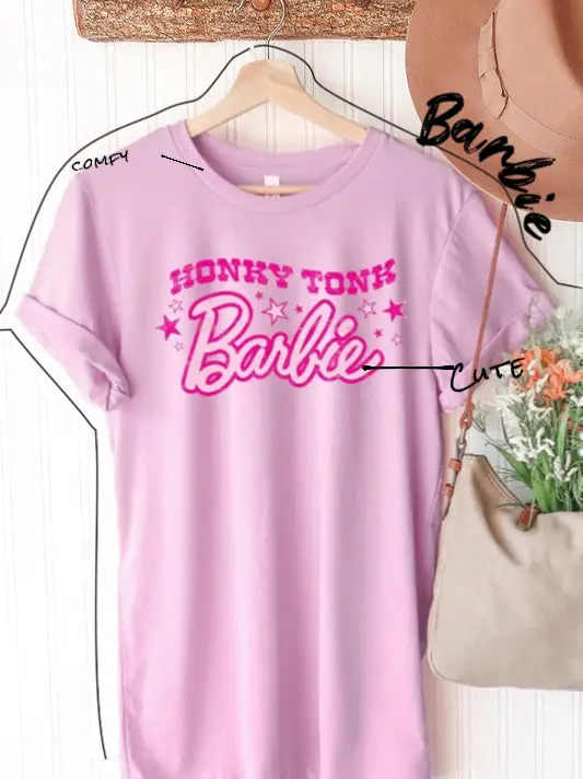 Honky Tonk Barbie Graphic Shirt