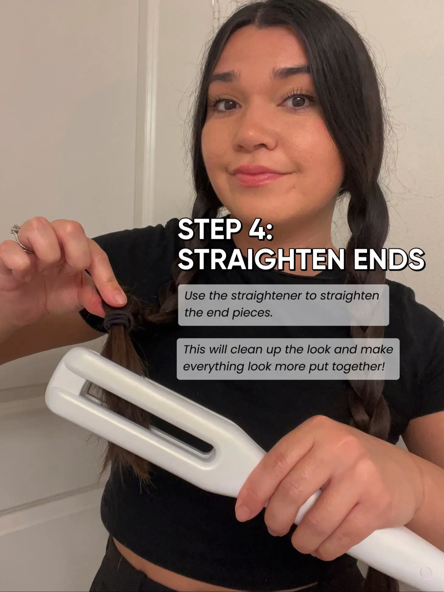 HOW TO MAKE BRAIDED STRAIGHTENER WAVES 🤍 Gallery posted by