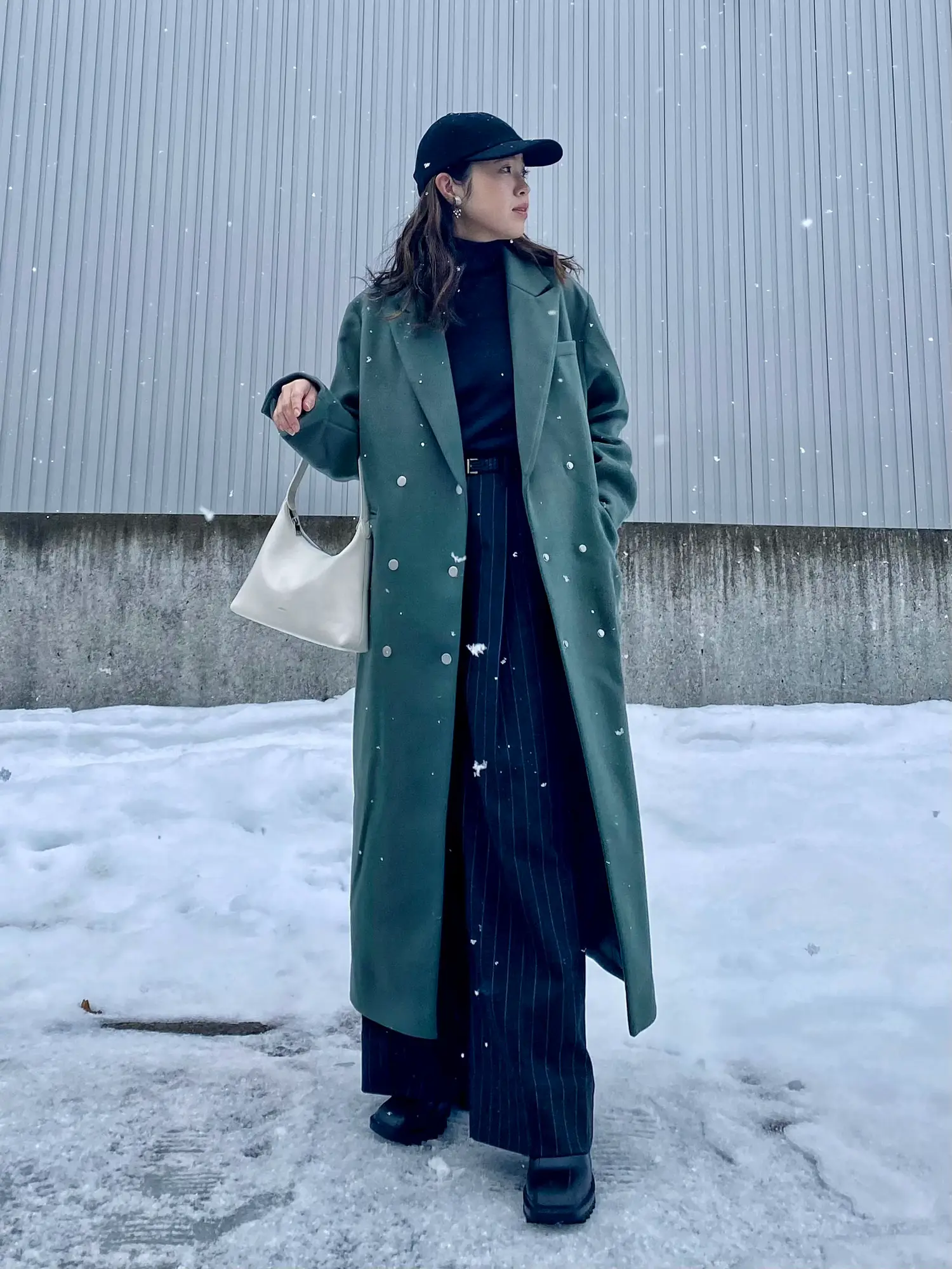 オリーブグリーン ニットベスト