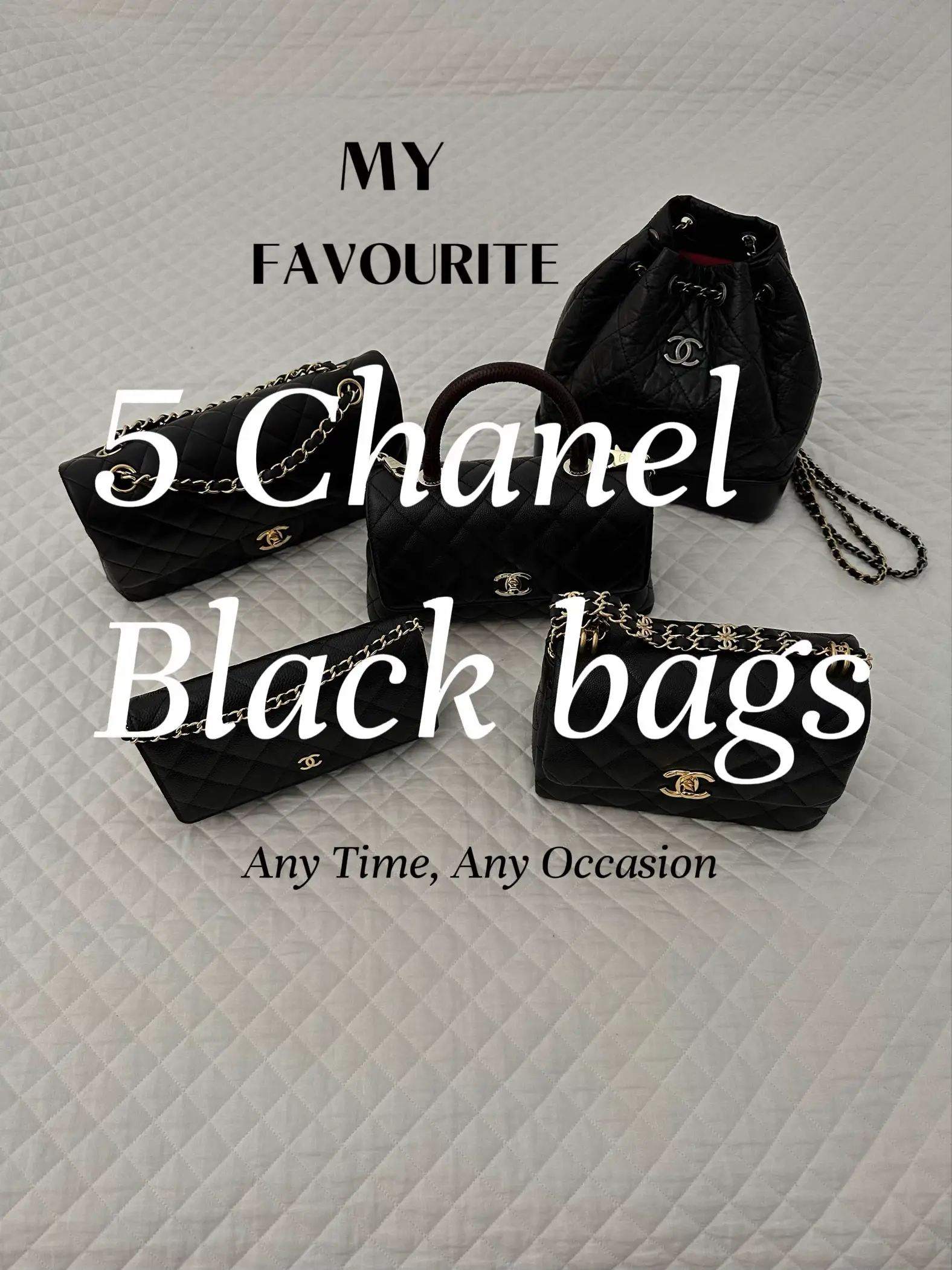 MY FAVOURITE 5 Chanel Black Bags Review