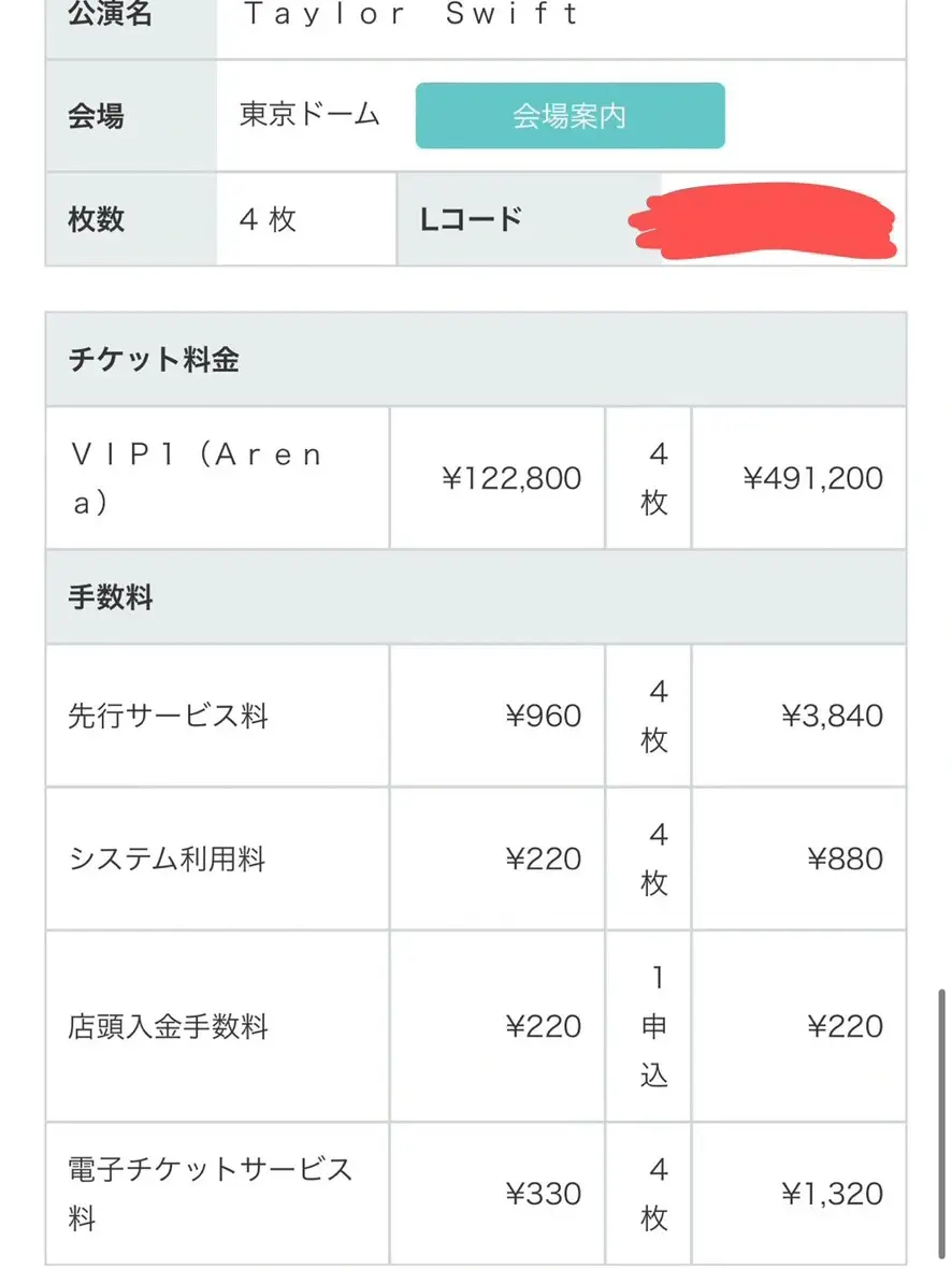 テイラー・スウィフト東京公演のVIP1限定グッズ つづけ