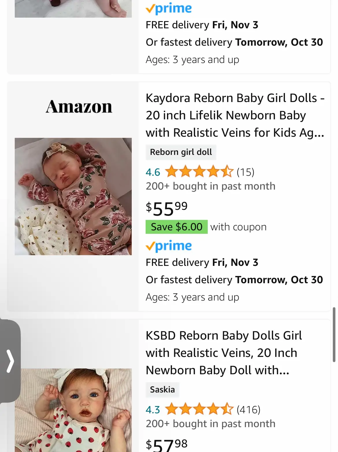 Newborn Reborn Baby Doll Clothes Accessories 3 pcs Set for 18-20inch Reborn  Dolls Girls - Yahoo Shopping