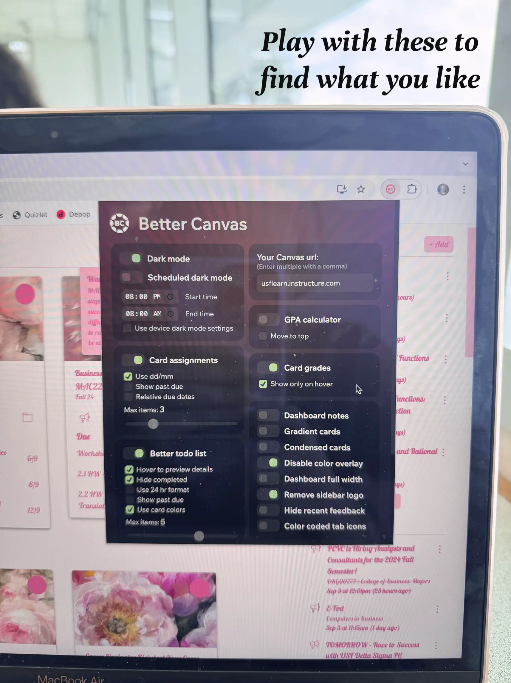 How to Costomize Canvas Dashboard Lemon8 Search