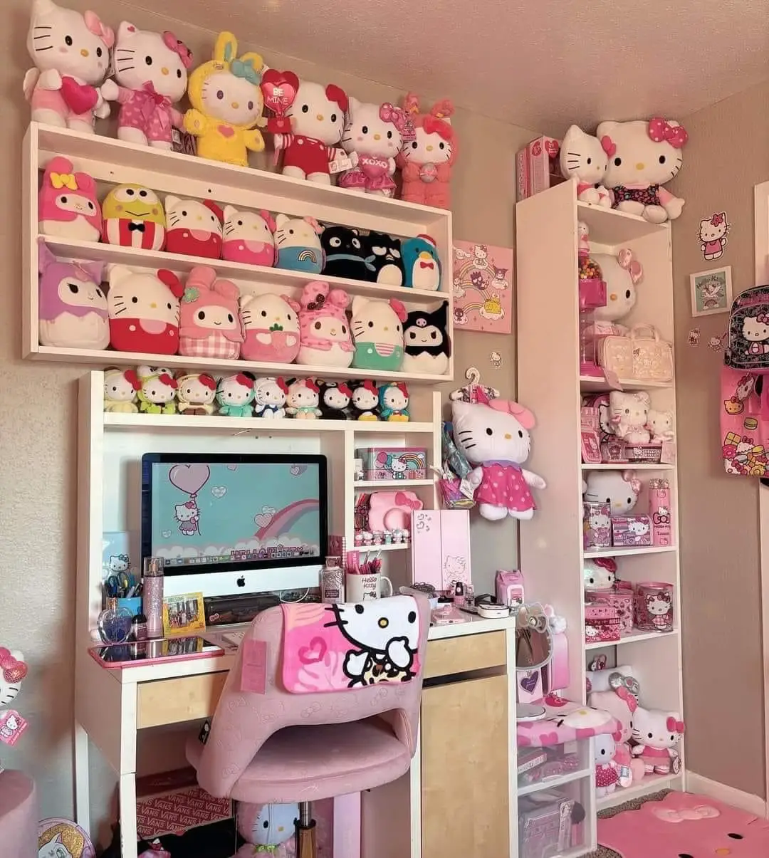 Build a Bear Hello Kitty Large White 18 in. Stuffed Plush HK Sanrio Toy  Animal : : Toys & Games