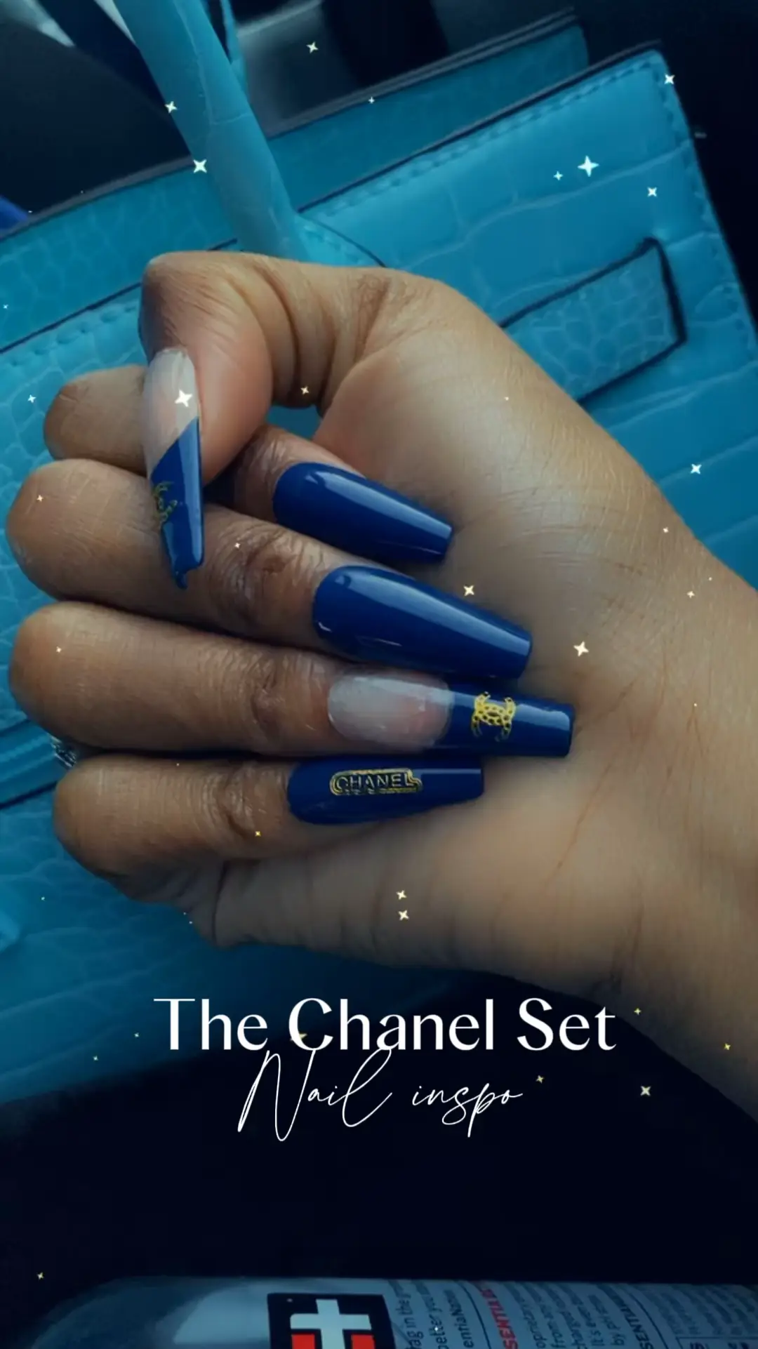 GOLD DIAMOND CHANEL CHARMS L-14 – Insponails