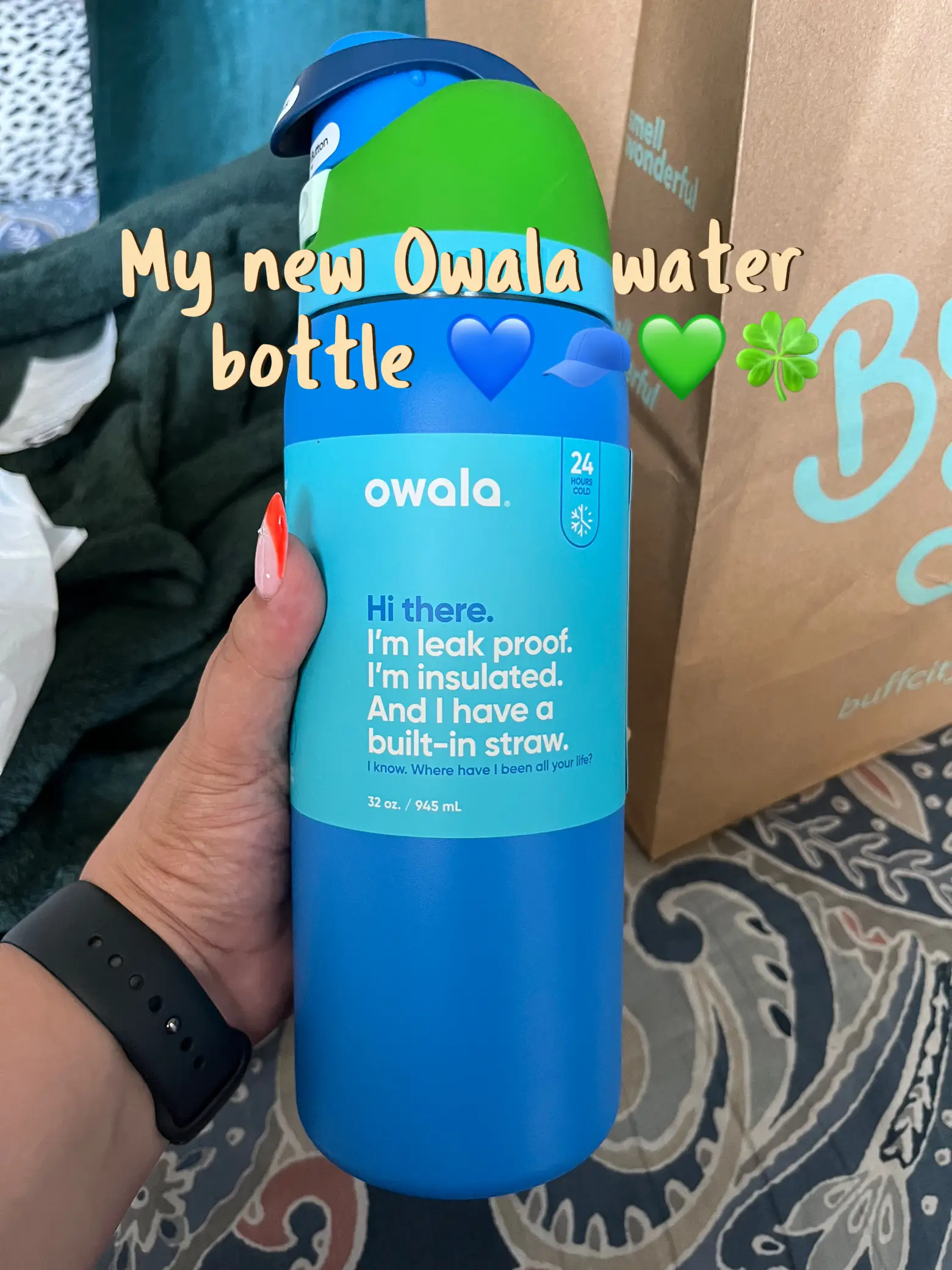 My new Owala water bottle 💙🧢💚🍀, Gallery posted by Danielle_eeee