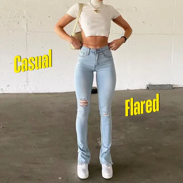 Carli High Rise Super Flare Jeans- Rose