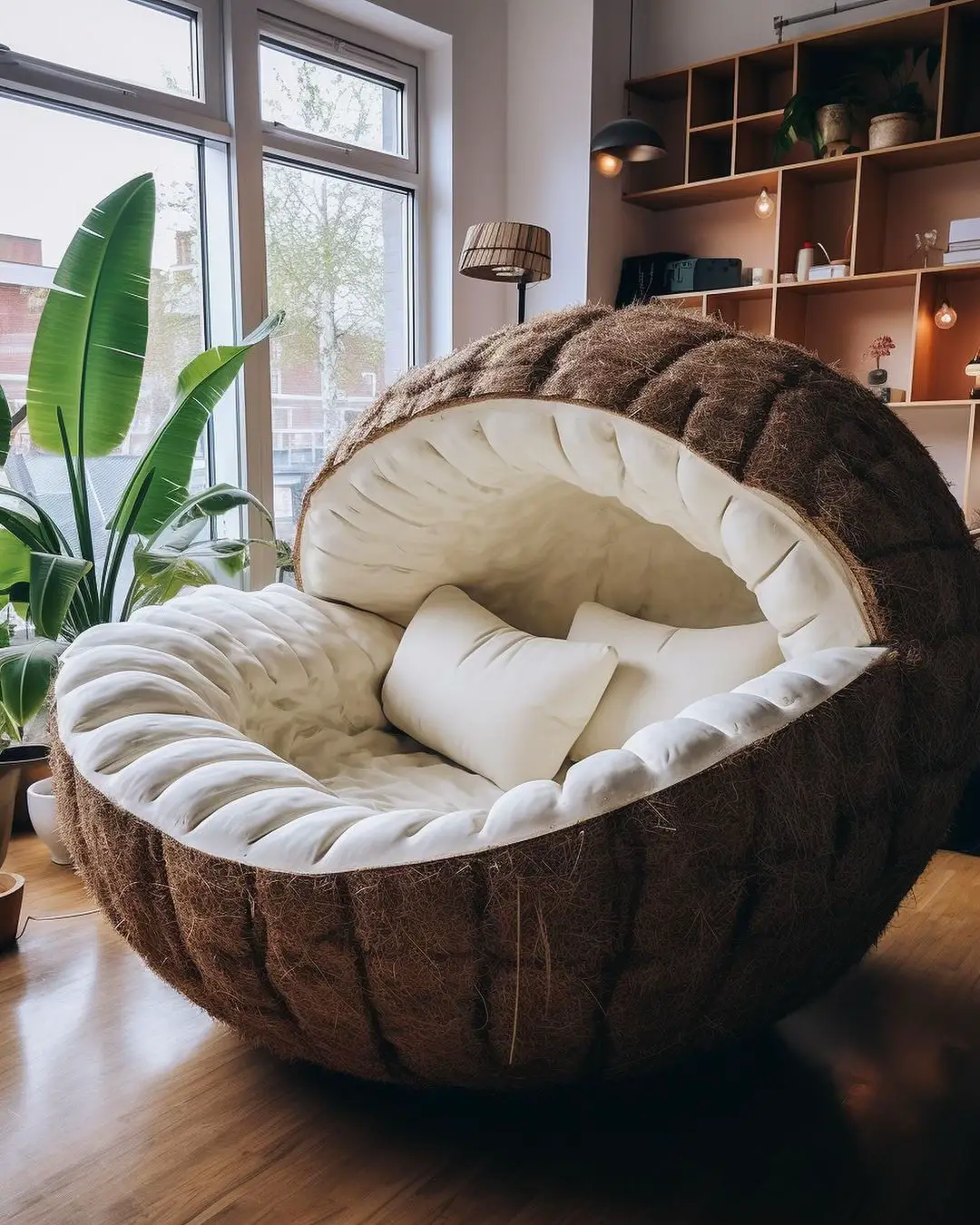 Big white comfy online chair