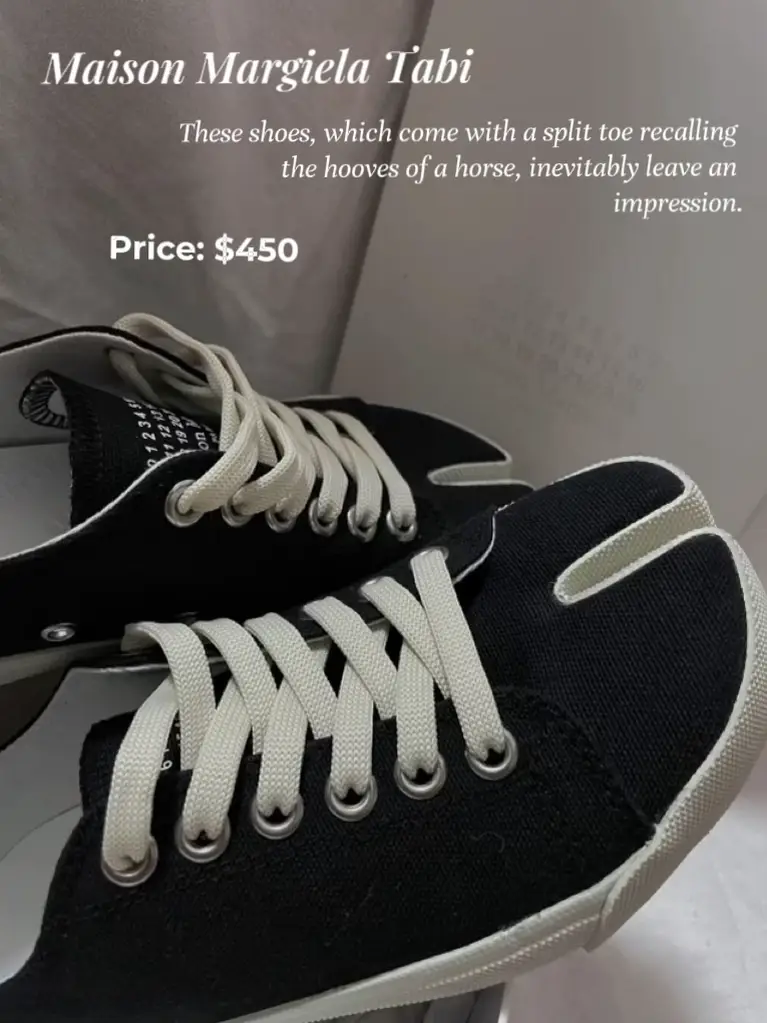 Designer hot sale shoes margiela