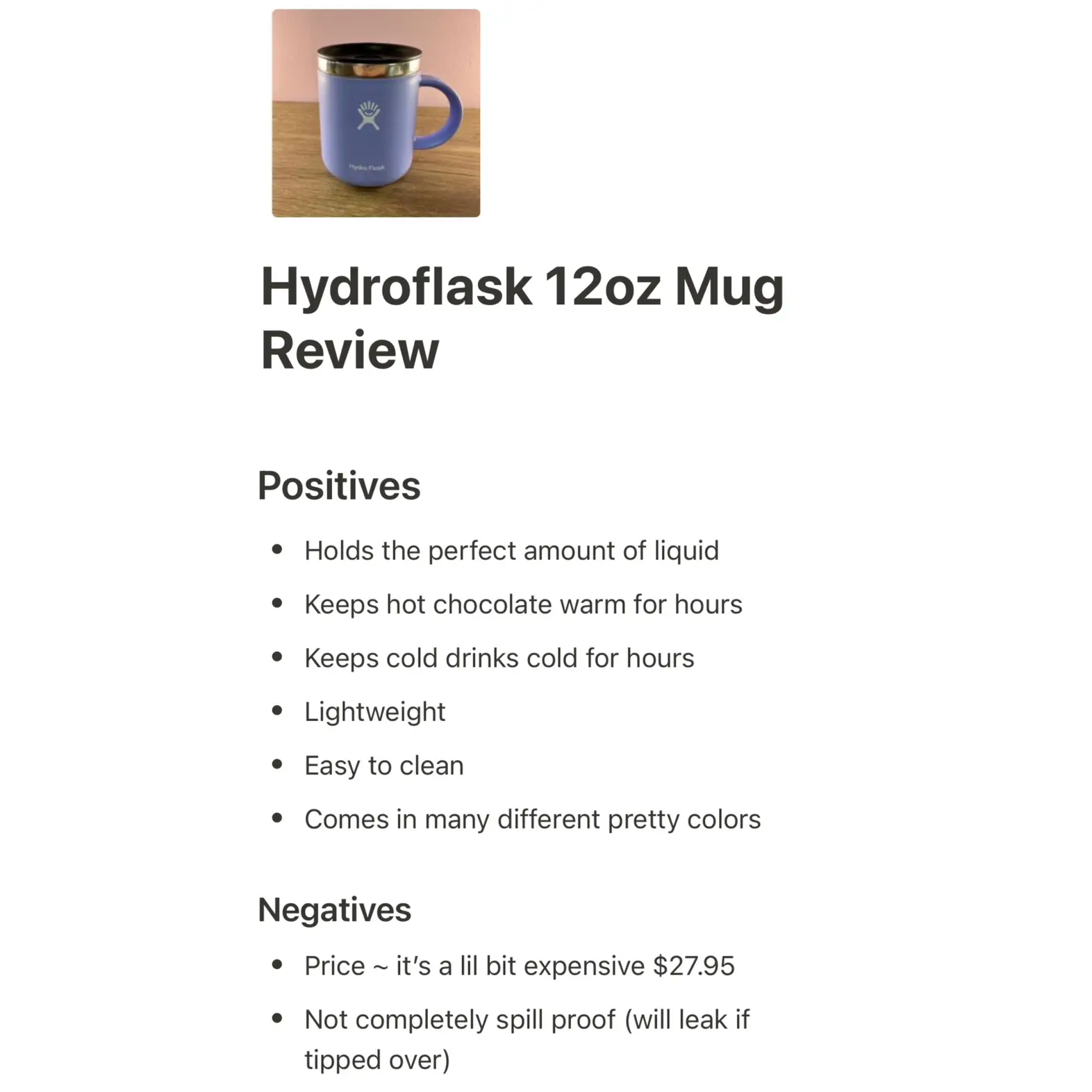 Outdoor Journal Tour Hydro Flask (12 oz Mug) - Outdoor Journal Tour