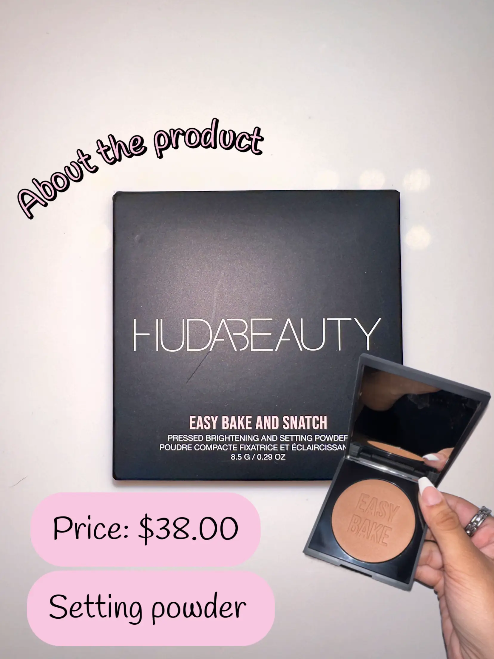 HUDA BEAUTY Easy Bake and Snatch Pressed Brightening and Setting Powder 8.5g