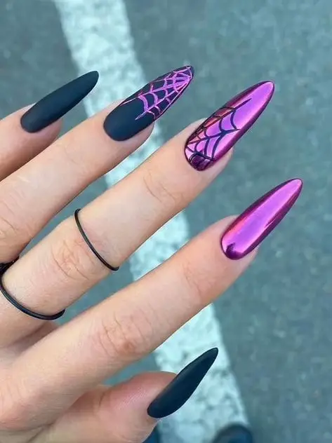 Nail Inspo: Pink & Purple Airbrush Nails, Gallery posted by Crystal Lauren
