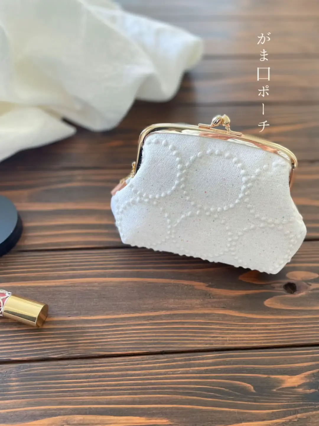 ミナペルホネン　symphony   がま口ポシェット　ハンドメイド 最新オーダー受付用 ミナペルホネン ハンドメイド バッグ ポーチ