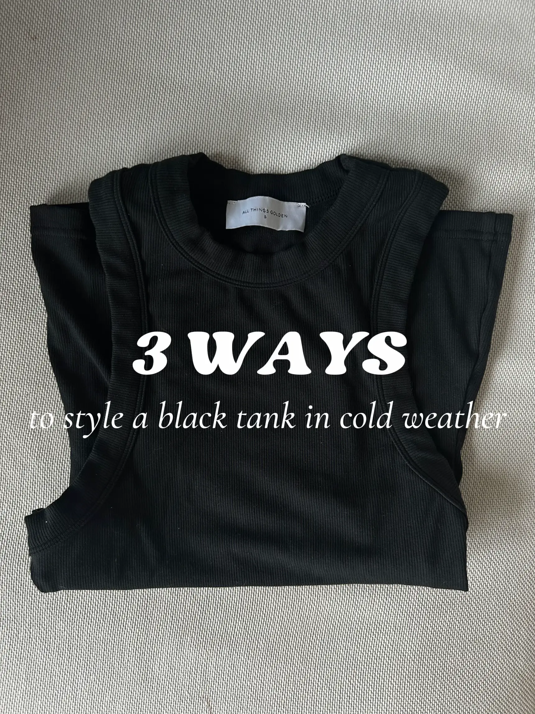 how to style a black tank top - Lemon8 Search